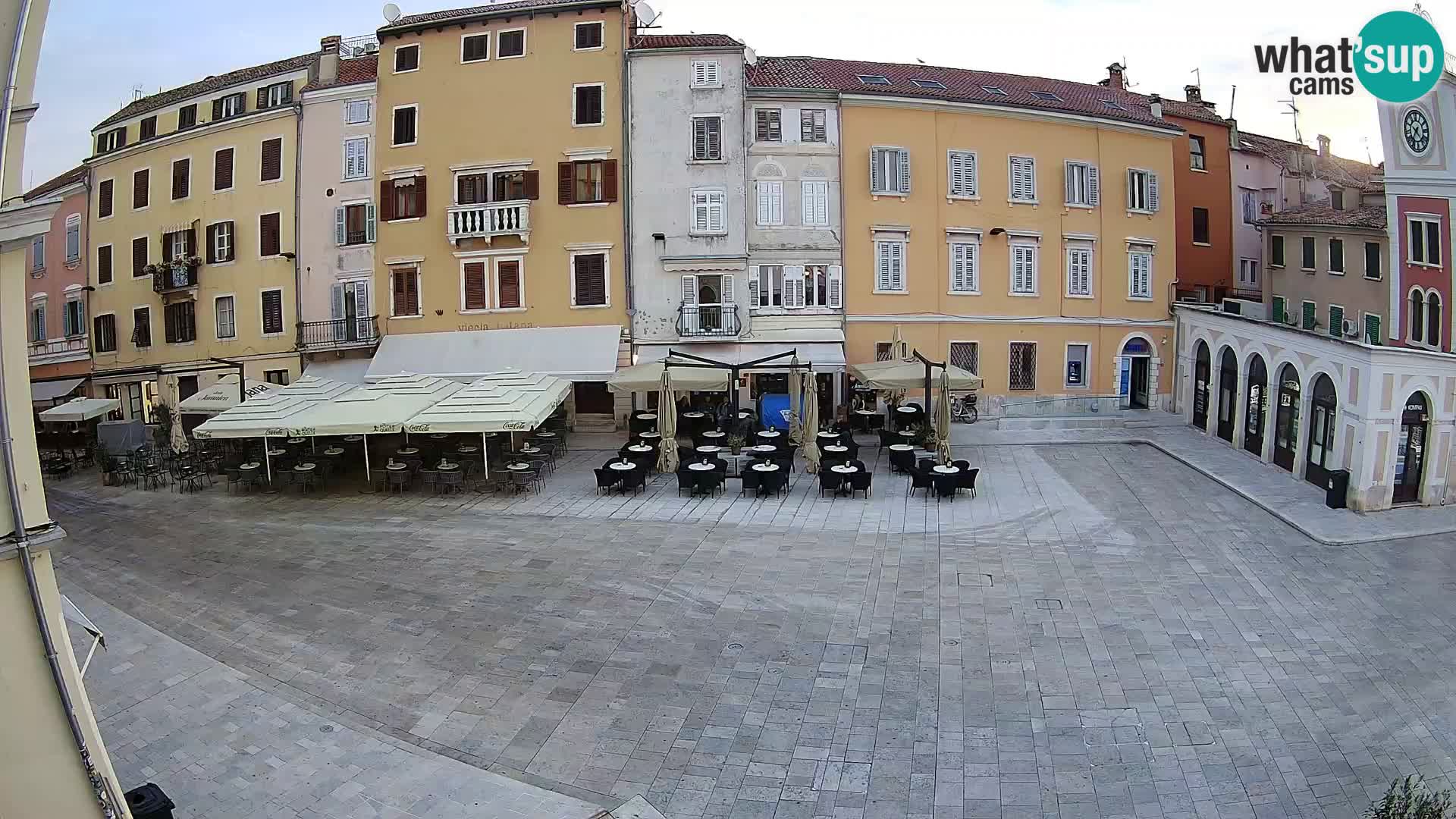 Webcam Rovinj Zentrum – Hauptplatz in Echtzeit