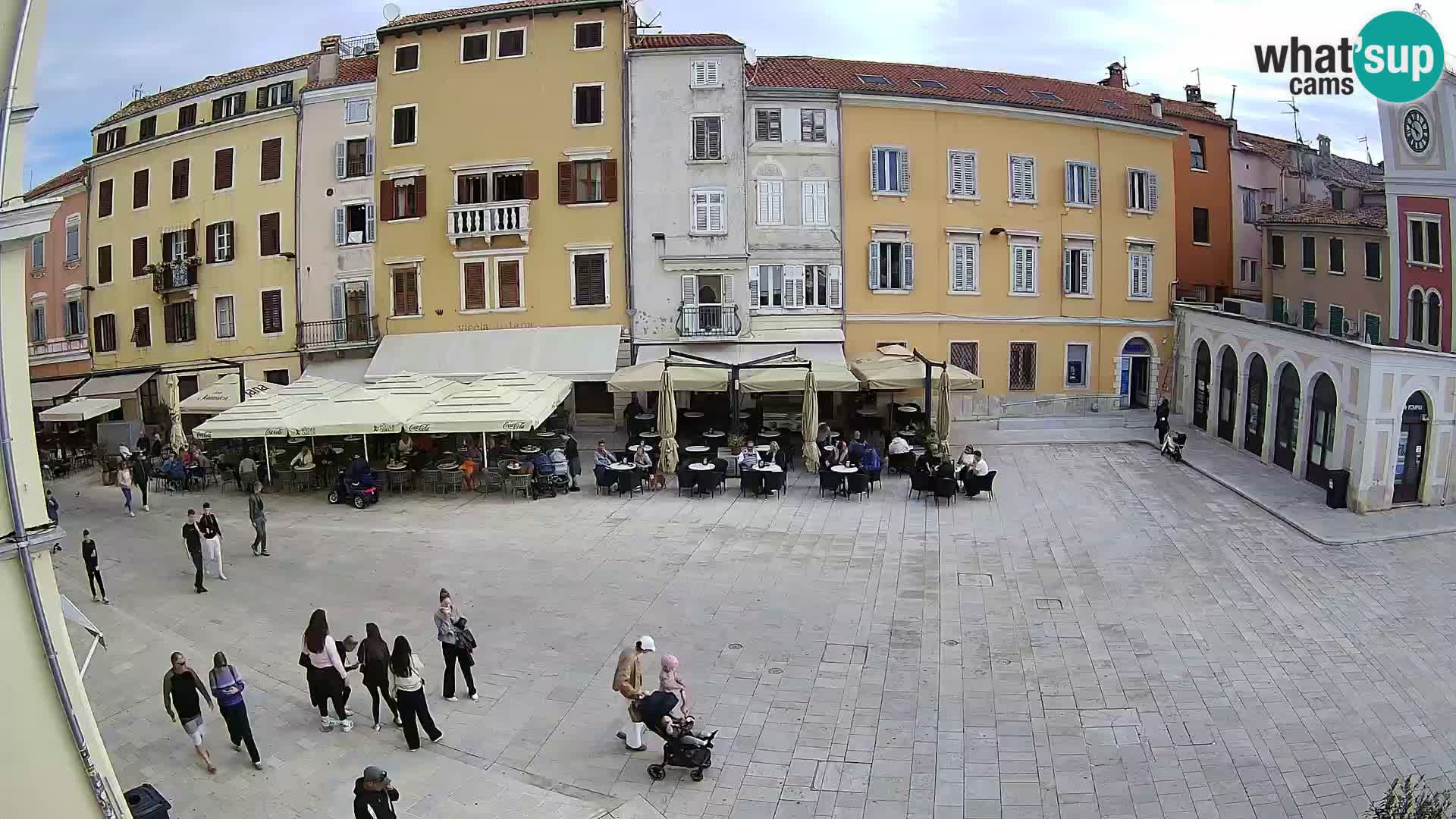 Webcam Rovinj Zentrum – Hauptplatz in Echtzeit