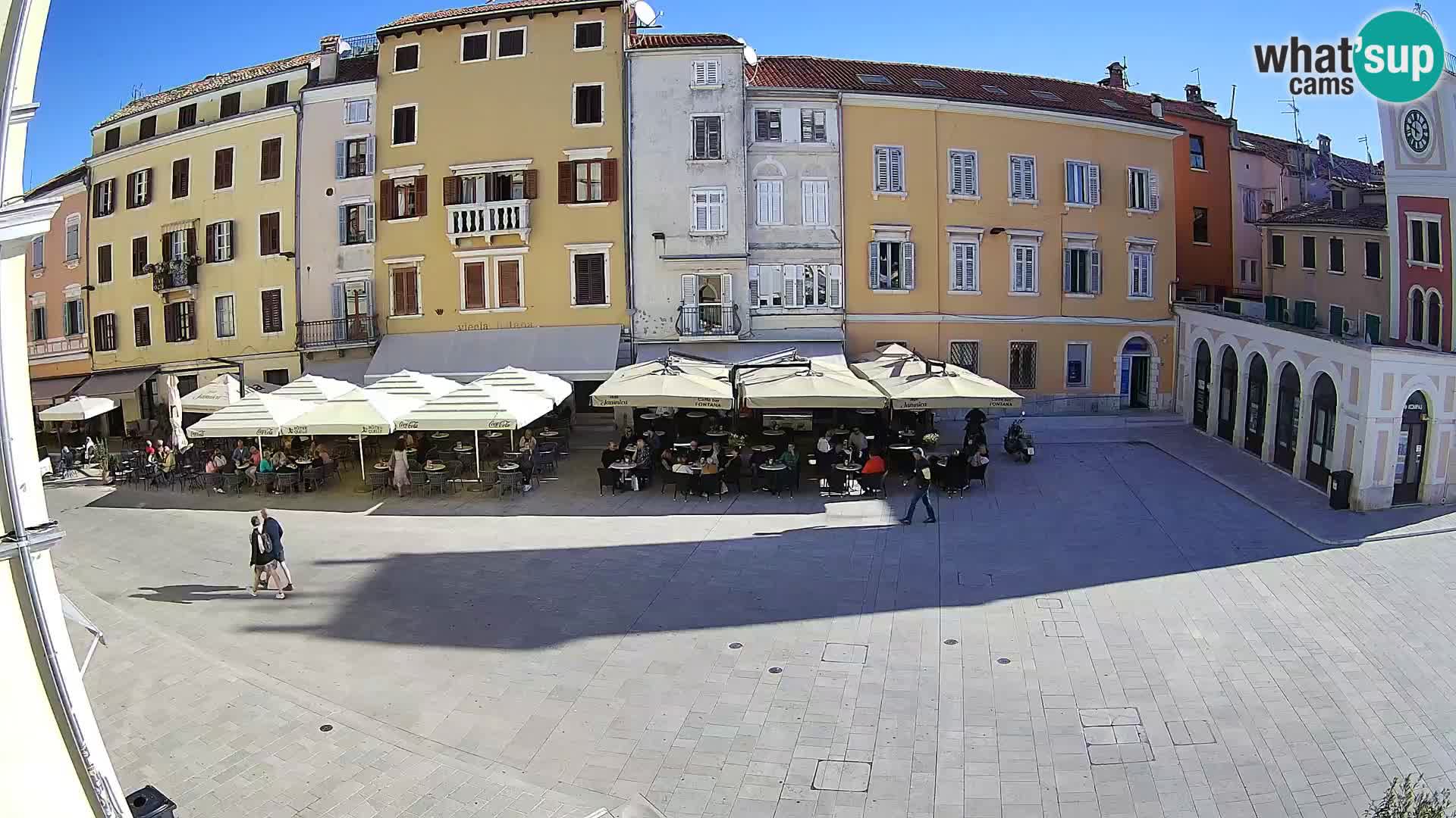 Webcam Rovinj Zentrum – Hauptplatz in Echtzeit
