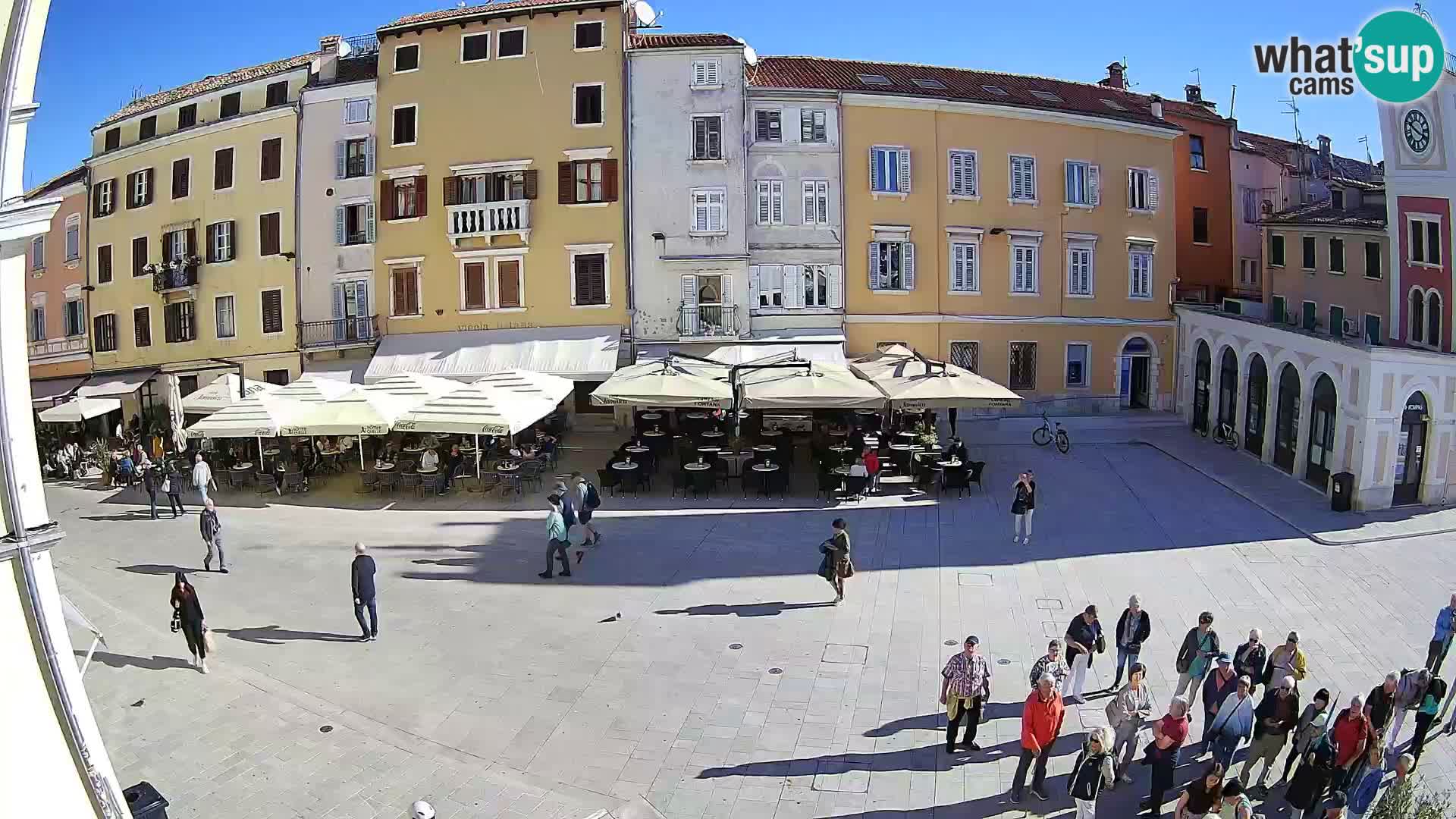 Webcam Rovinj Zentrum – Hauptplatz in Echtzeit