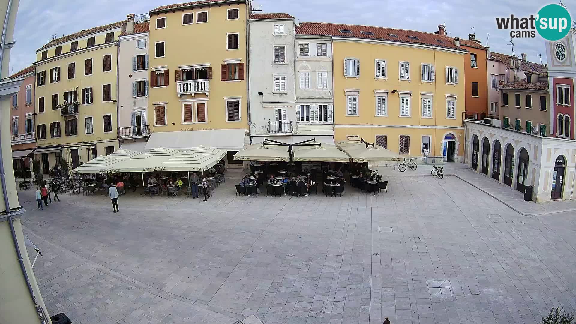 Webcam Rovinj Zentrum – Hauptplatz in Echtzeit