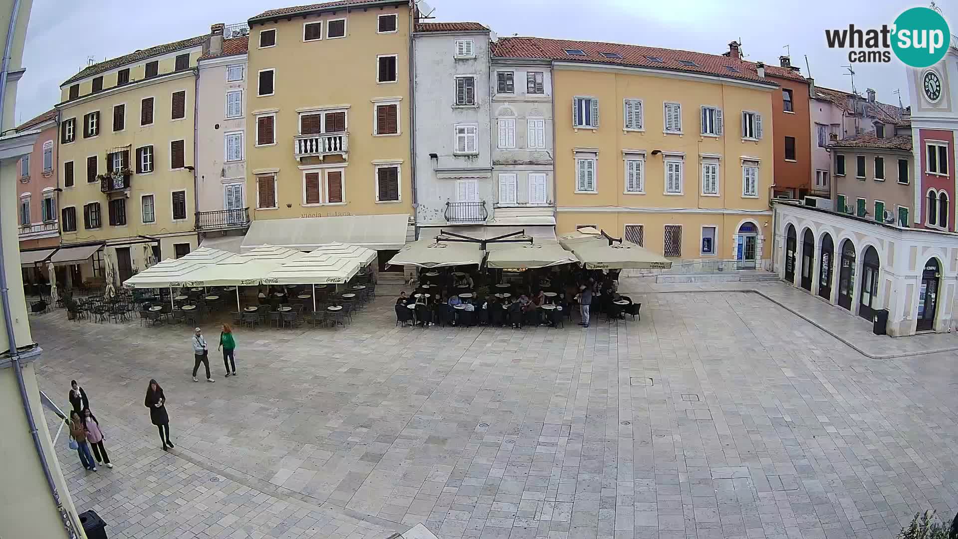 Webcam Rovinj Zentrum – Hauptplatz in Echtzeit