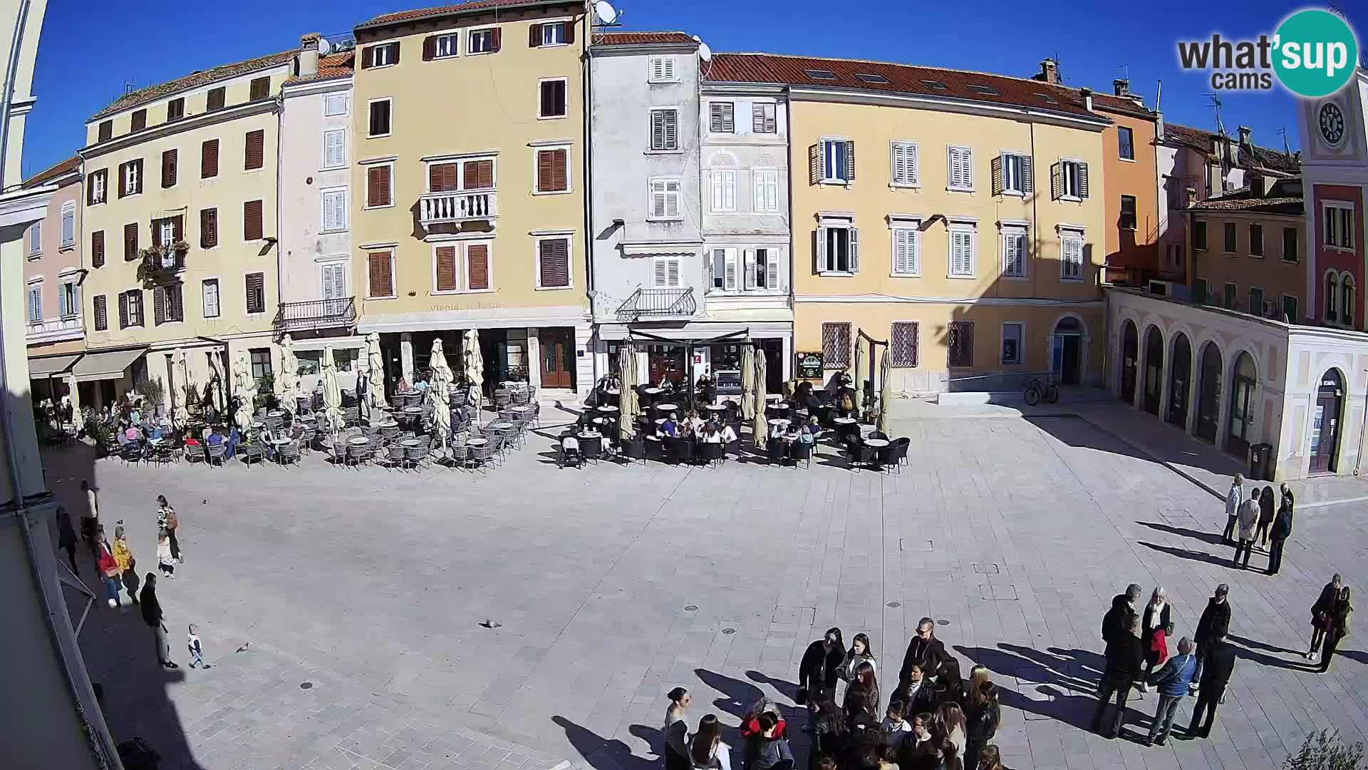 Webcam Rovinj Zentrum – Hauptplatz in Echtzeit