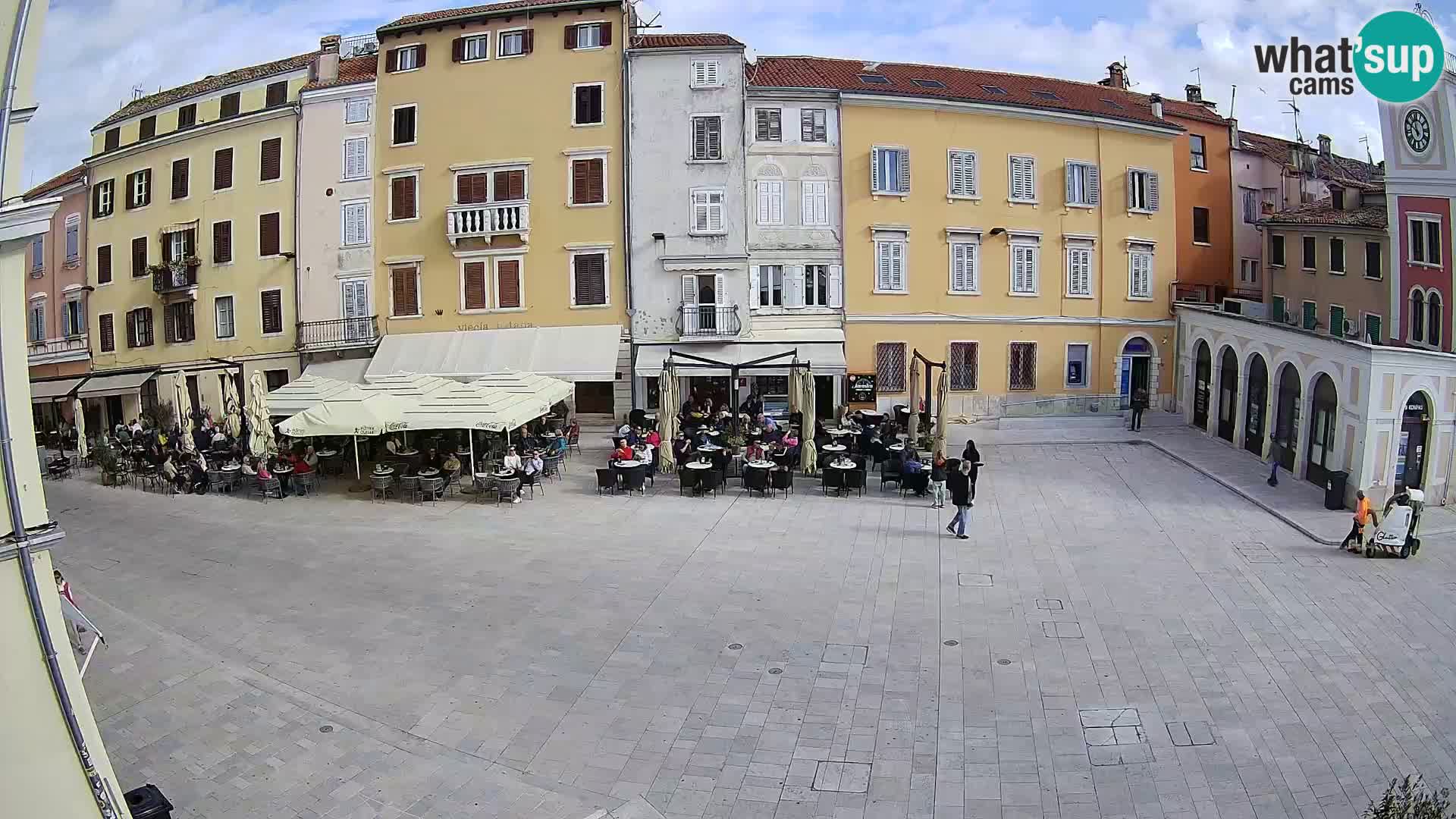 Webcam Rovinj Zentrum – Hauptplatz in Echtzeit