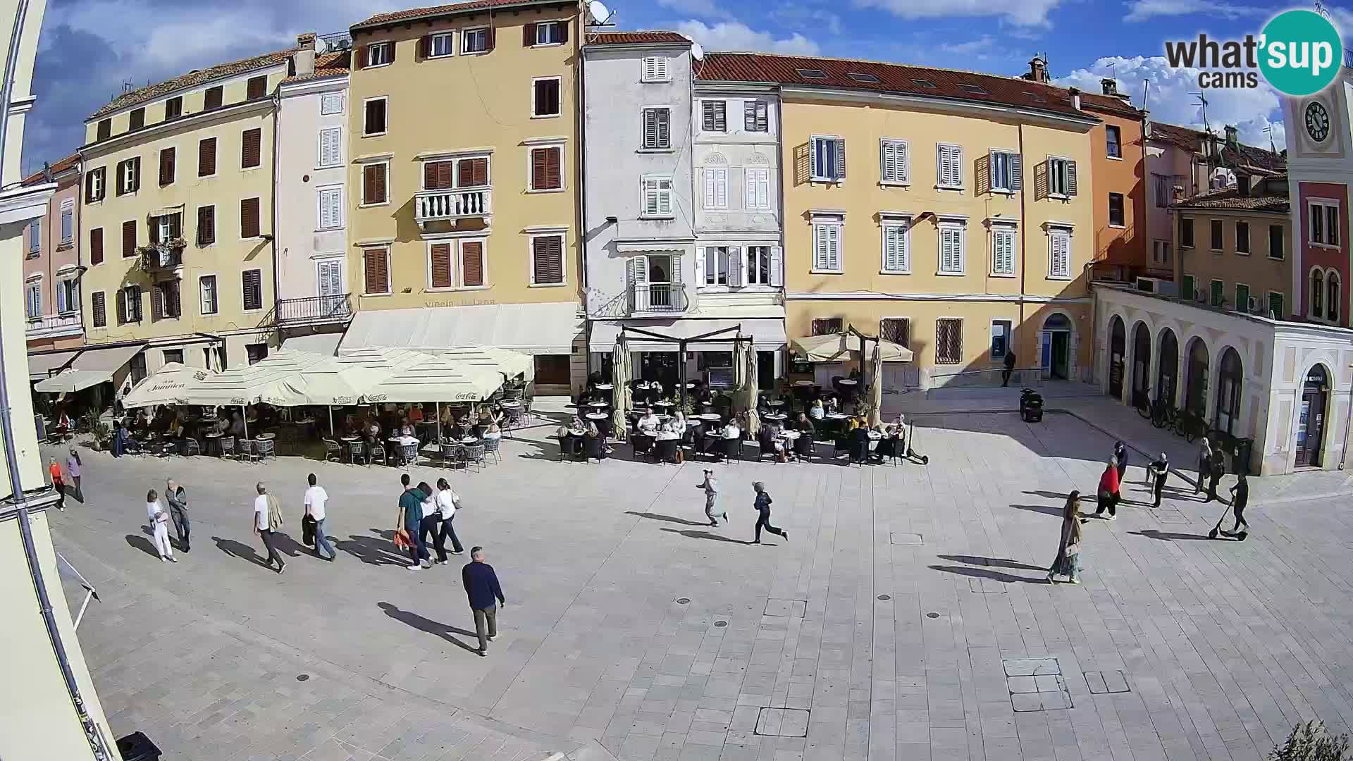 Webcam Rovinj Zentrum – Hauptplatz in Echtzeit