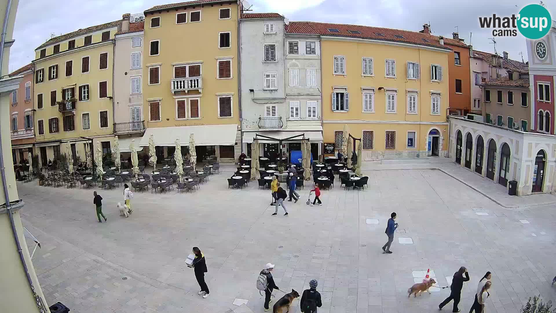 Webcam Rovinj Zentrum – Hauptplatz in Echtzeit