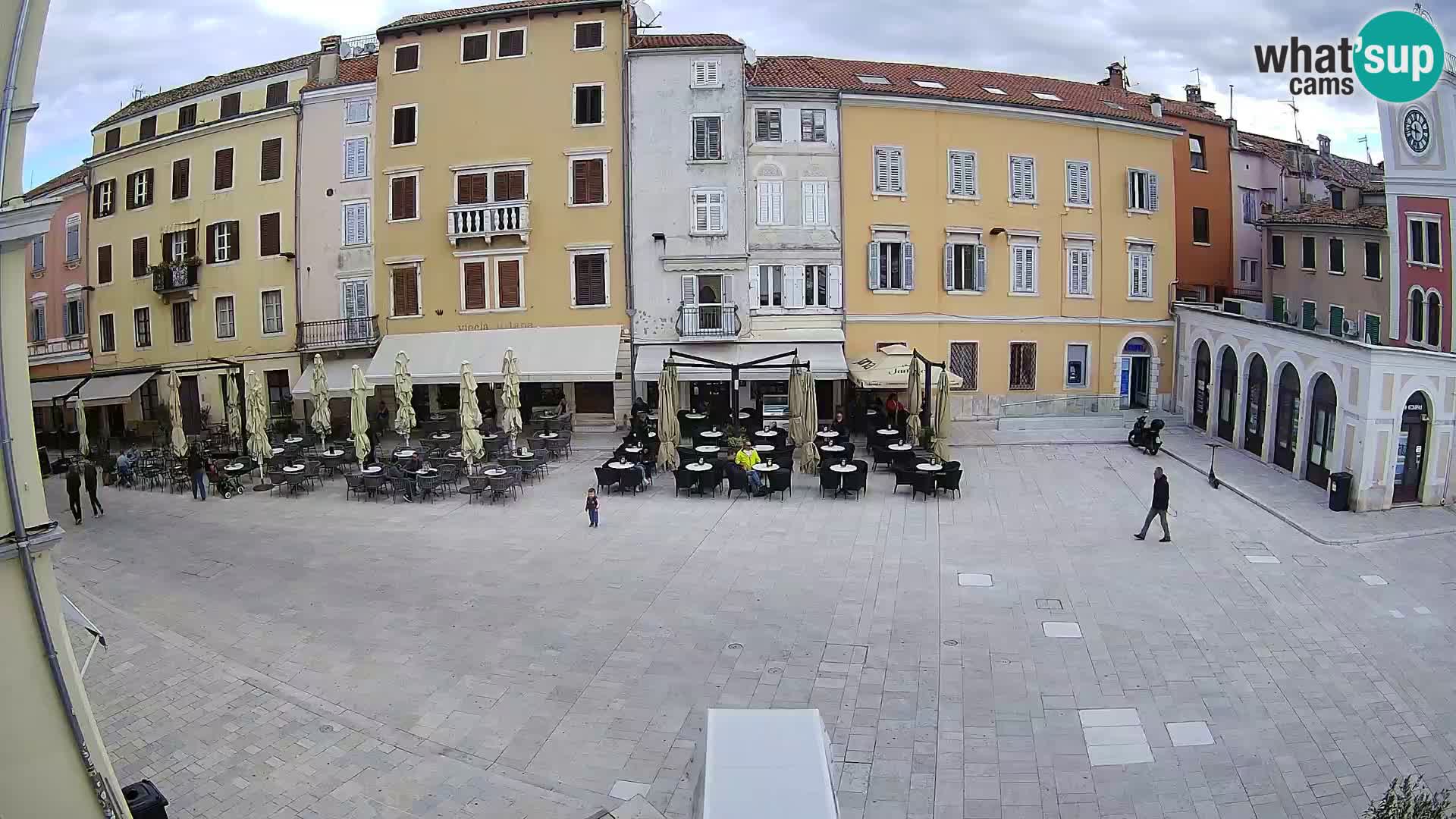 Webcam Rovinj Zentrum – Hauptplatz in Echtzeit