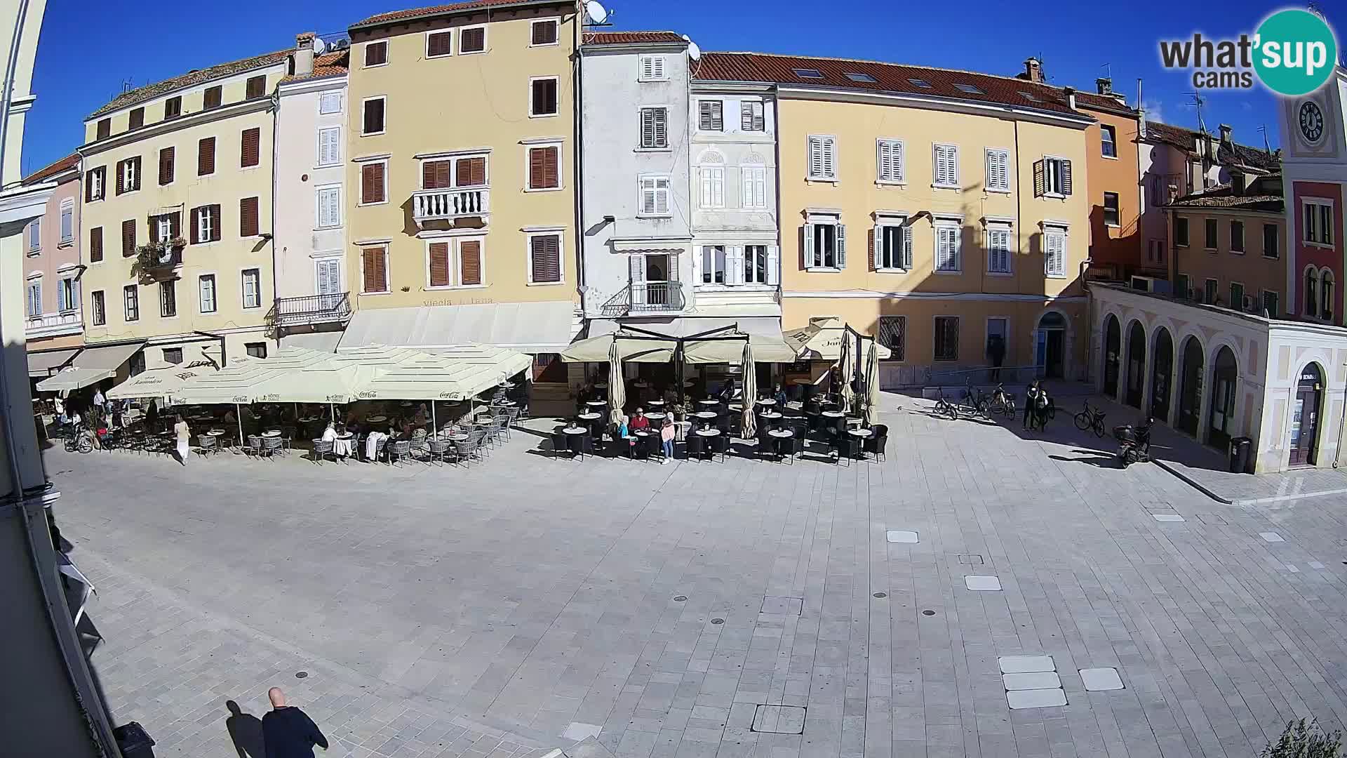 Webcam Rovinj Zentrum – Hauptplatz in Echtzeit