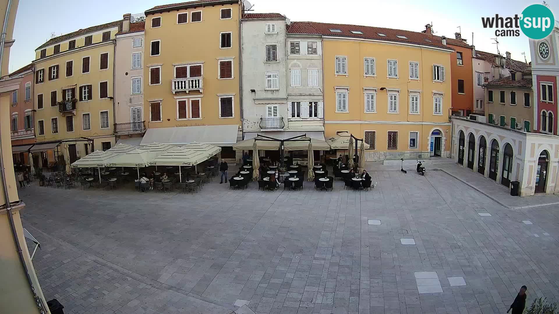 Webcam Rovinj Zentrum – Hauptplatz in Echtzeit