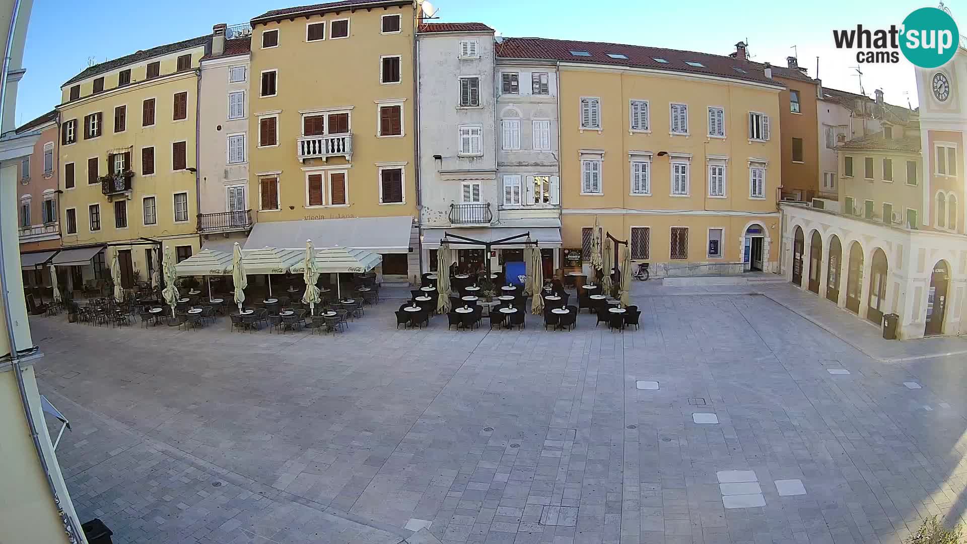 Webcam Rovinj Zentrum – Hauptplatz in Echtzeit