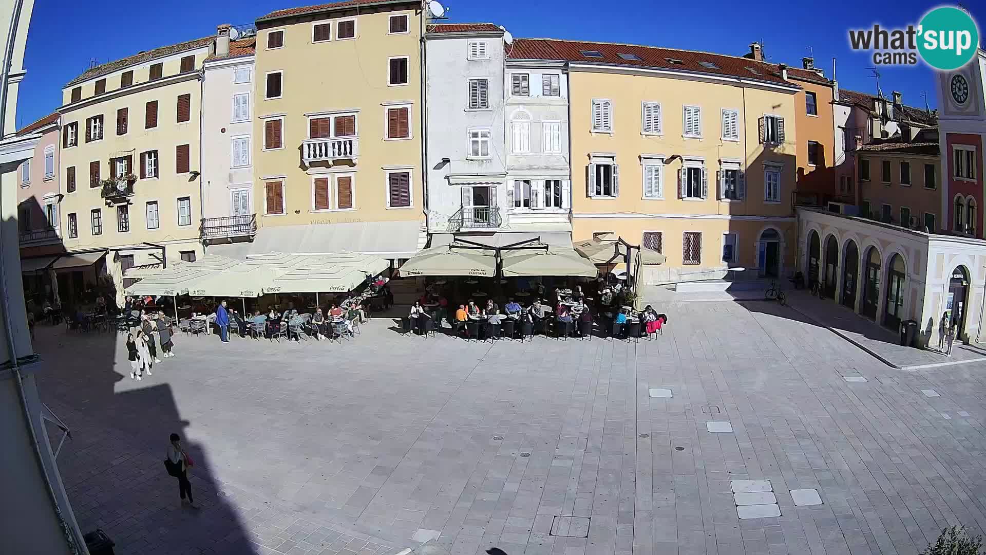 Webcam Rovinj Zentrum – Hauptplatz in Echtzeit