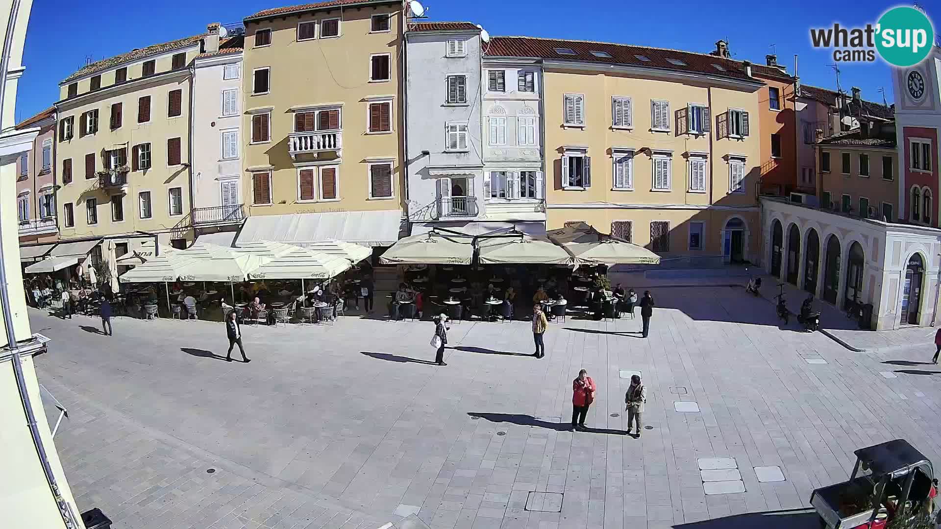 Webcam Rovinj Zentrum – Hauptplatz in Echtzeit