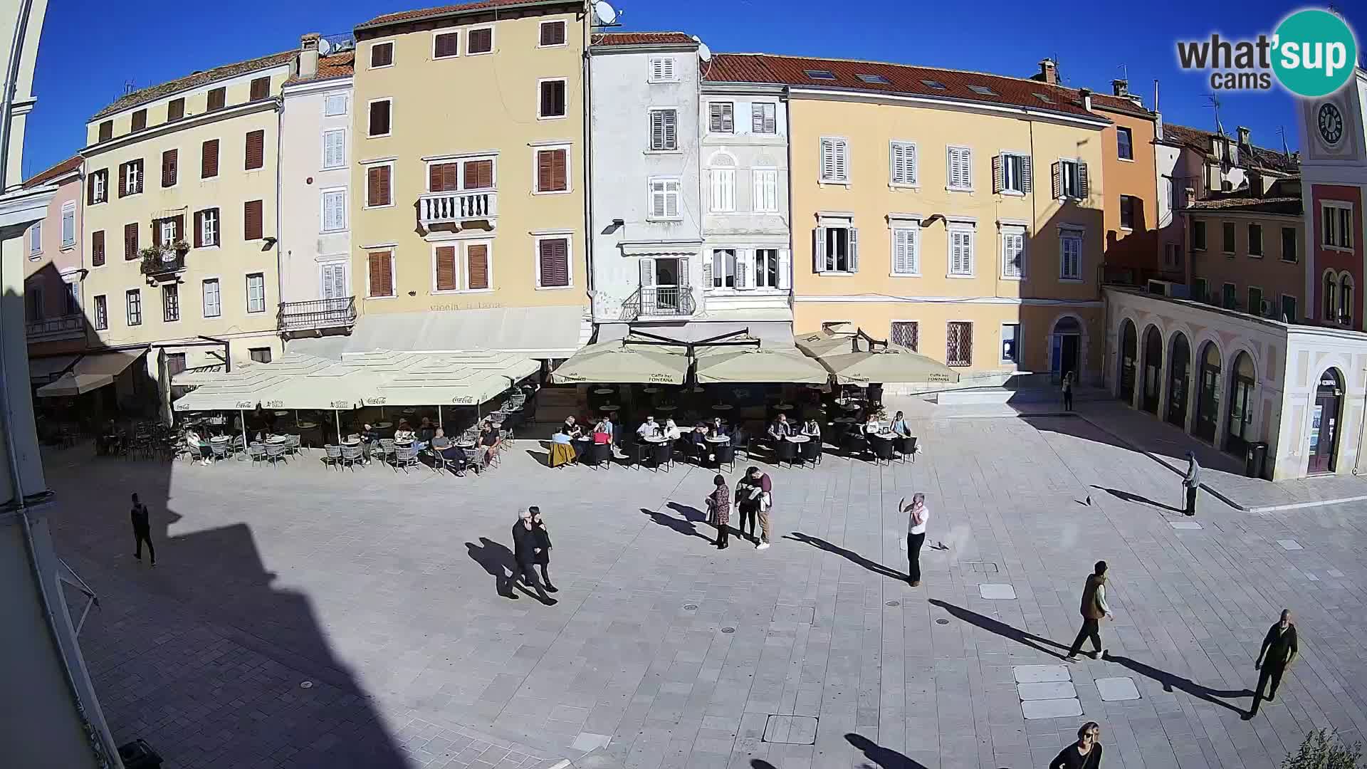 Webcam Rovinj Zentrum – Hauptplatz in Echtzeit
