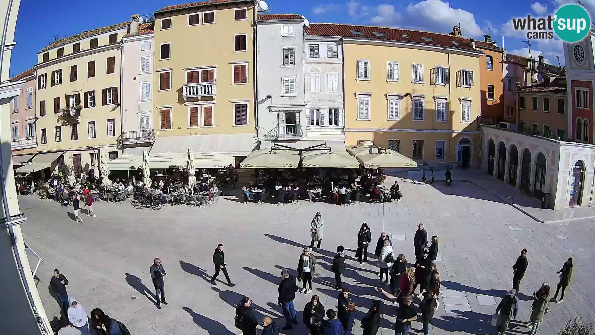 Webcam Rovinj Zentrum – Hauptplatz in Echtzeit