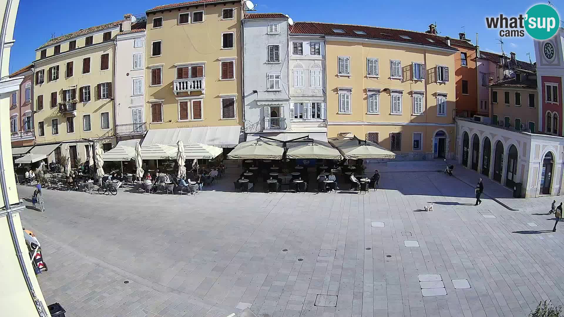 Webcam Rovinj Zentrum – Hauptplatz in Echtzeit