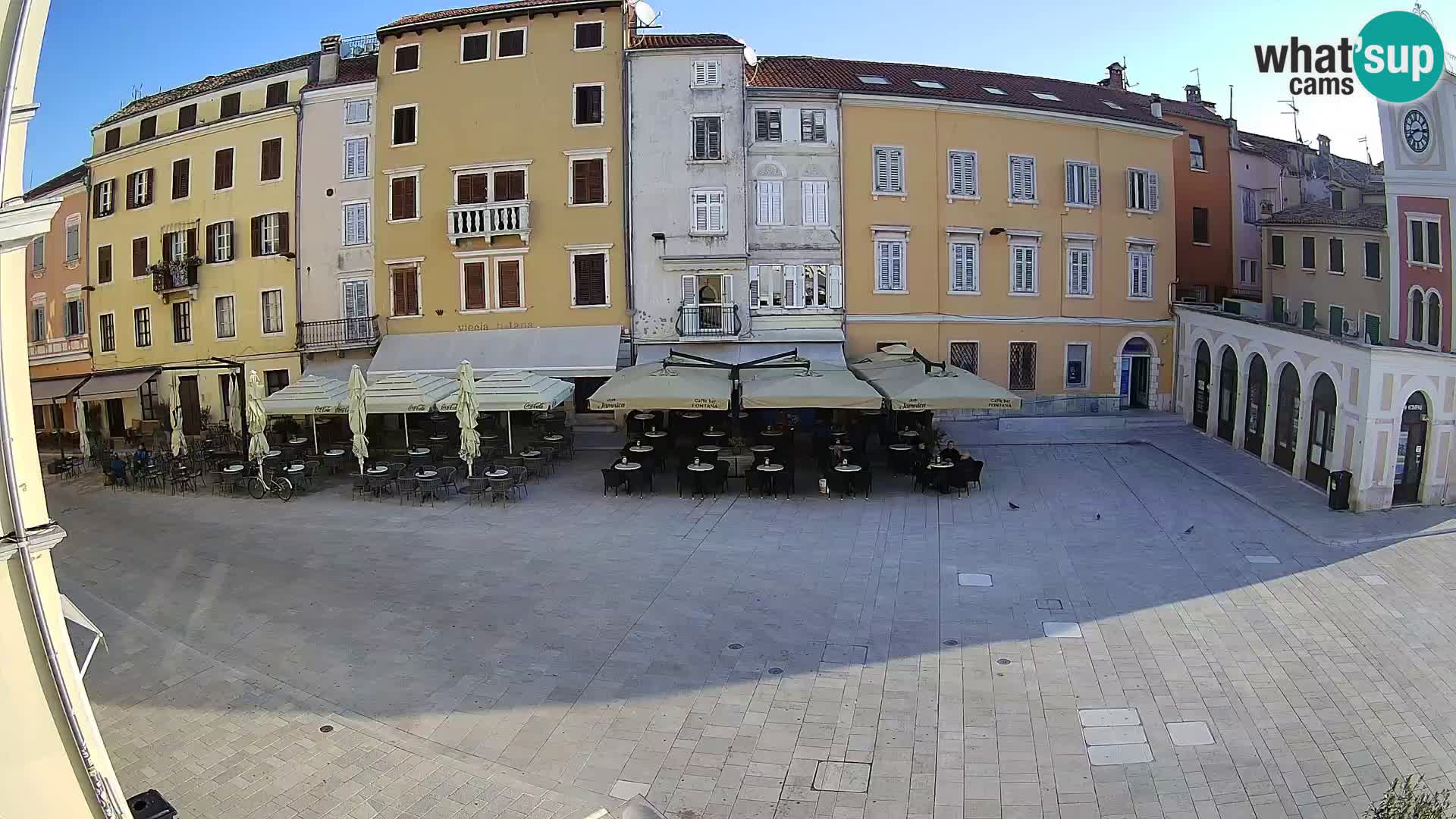 Webcam Rovinj Zentrum – Hauptplatz in Echtzeit