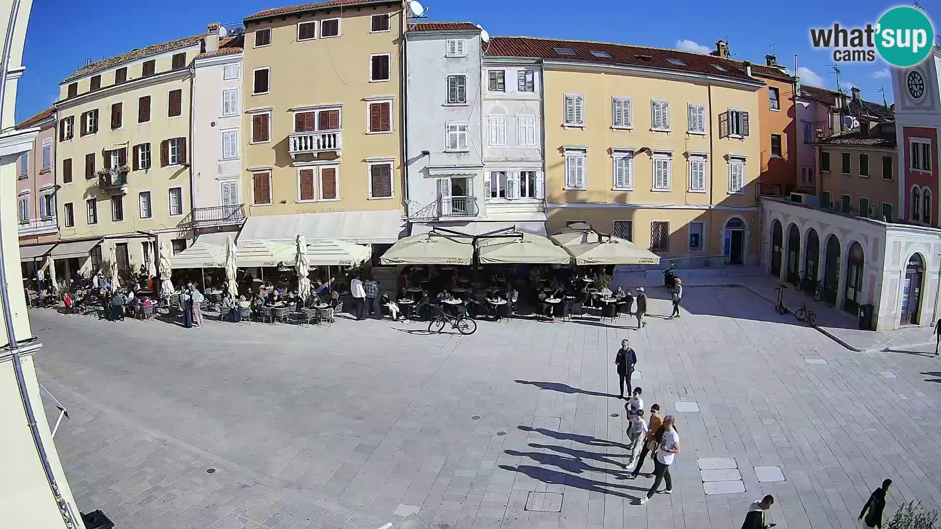 Webcam Rovinj Zentrum – Hauptplatz in Echtzeit