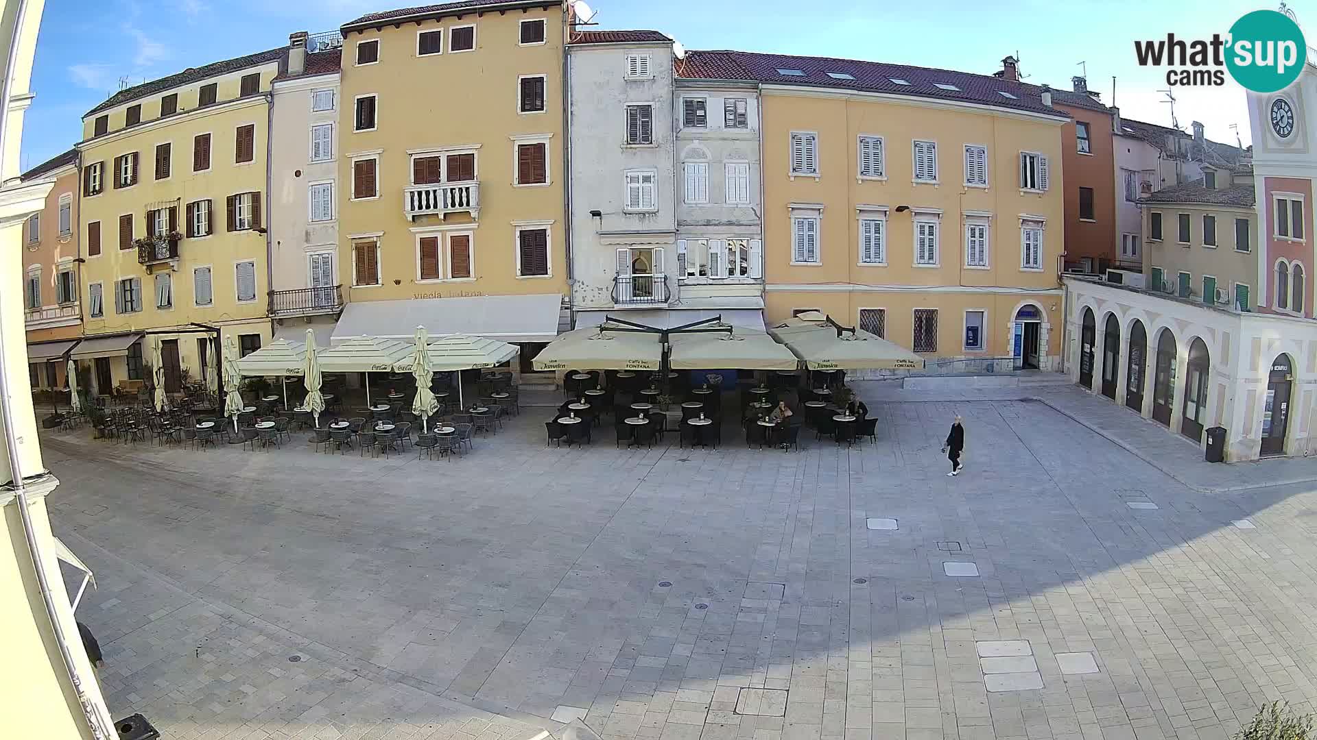 Webcam Rovinj Zentrum – Hauptplatz in Echtzeit