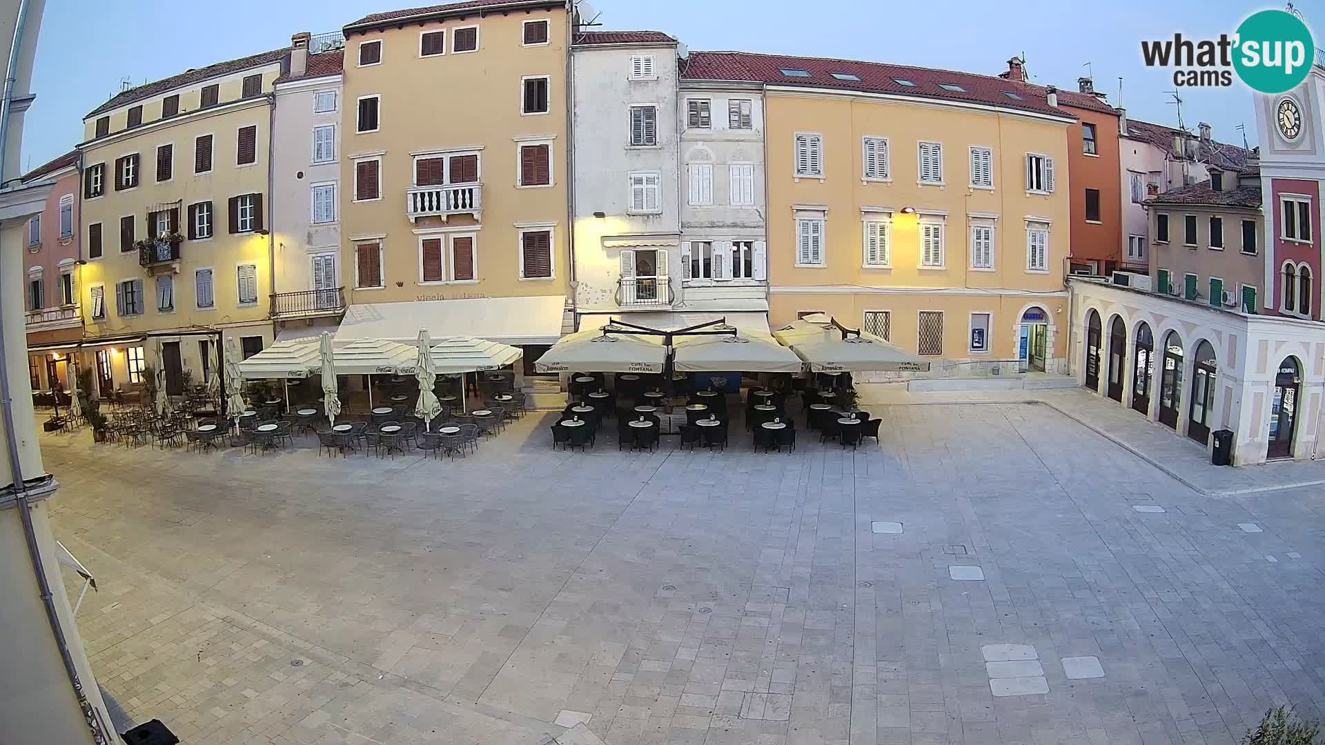 Webcam Rovinj Zentrum – Hauptplatz in Echtzeit