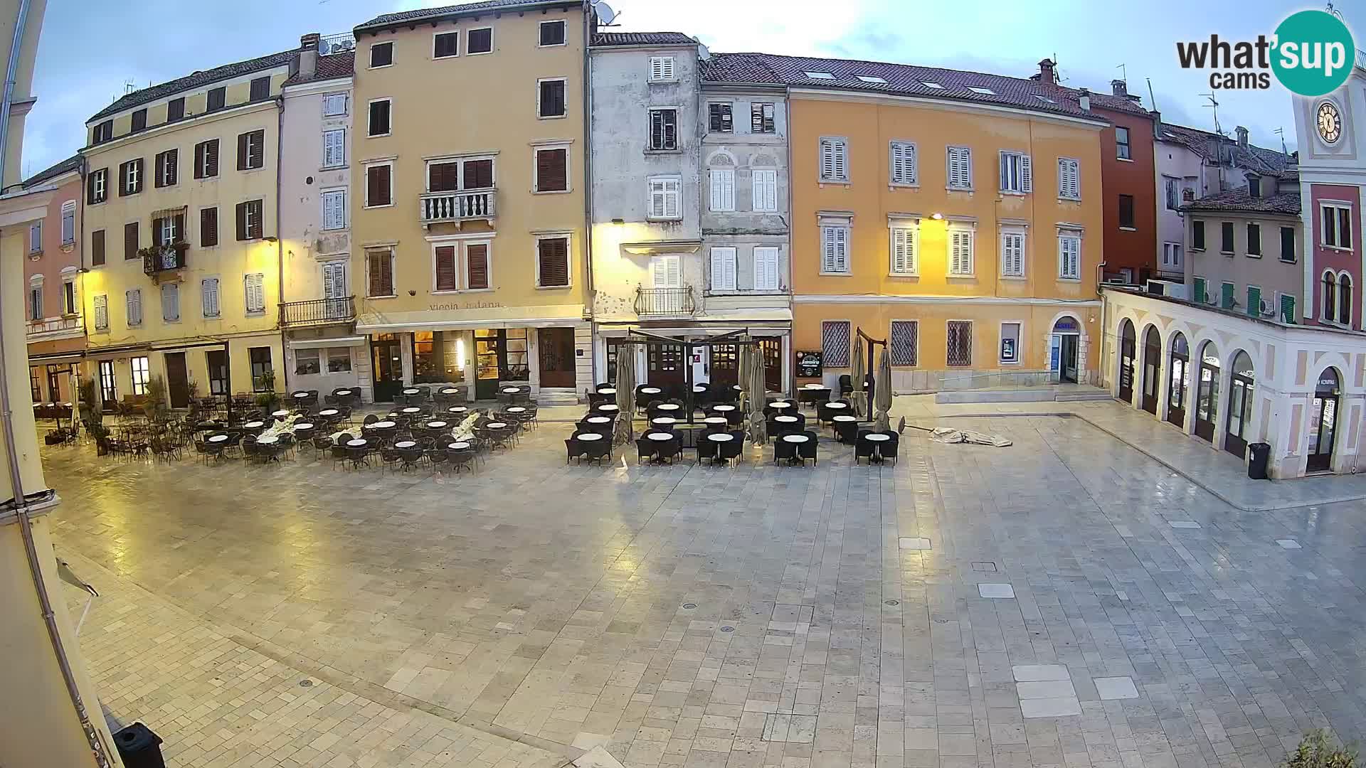 Webcam Rovinj Zentrum – Hauptplatz in Echtzeit