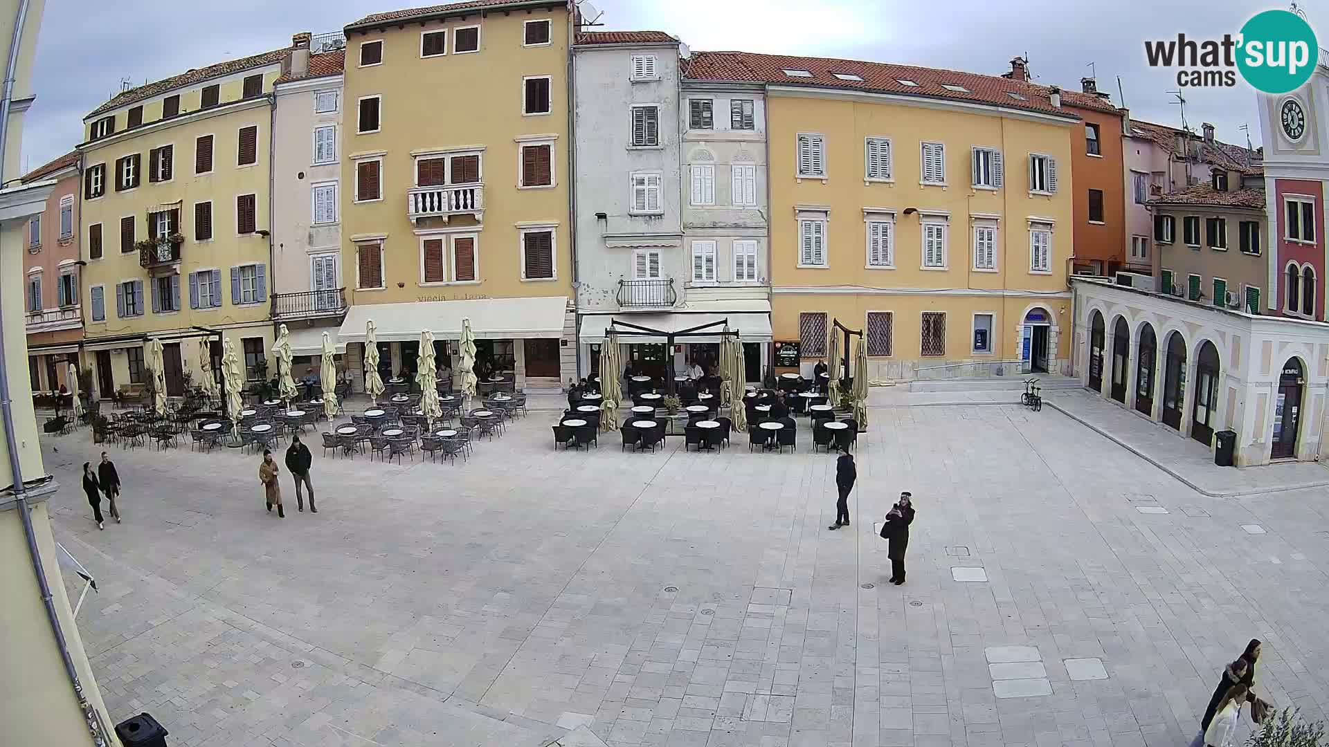 Webcam Rovinj Zentrum – Hauptplatz in Echtzeit