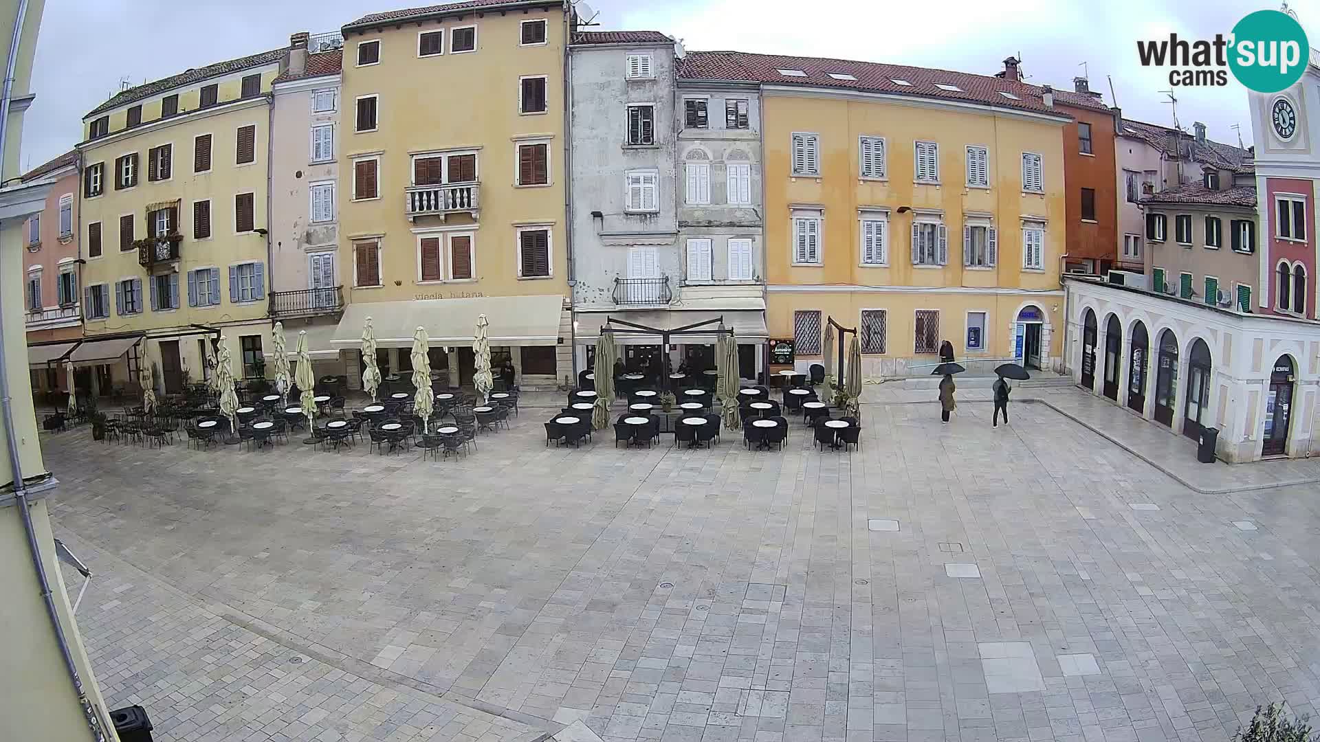 Webcam Rovinj Zentrum – Hauptplatz in Echtzeit
