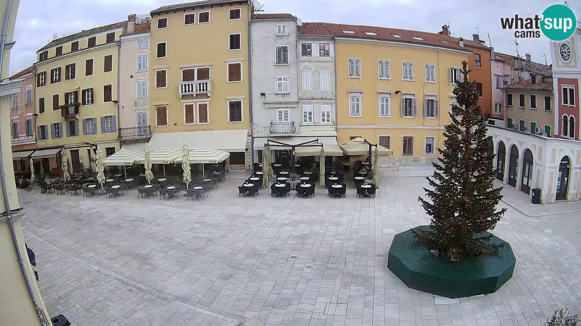 Webcam Rovinj Zentrum – Hauptplatz in Echtzeit