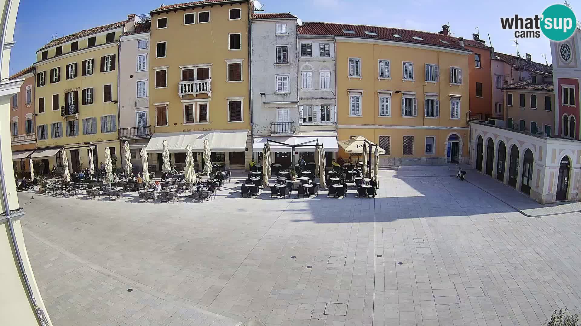 Webcam Rovinj Zentrum – Hauptplatz in Echtzeit