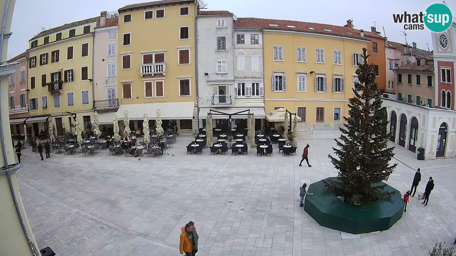 Webcam Rovinj Zentrum – Hauptplatz in Echtzeit