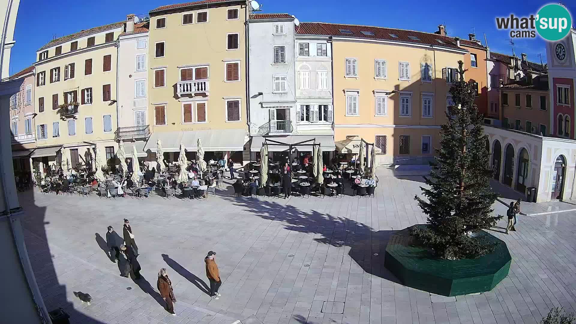 Webcam Rovinj Zentrum – Hauptplatz in Echtzeit