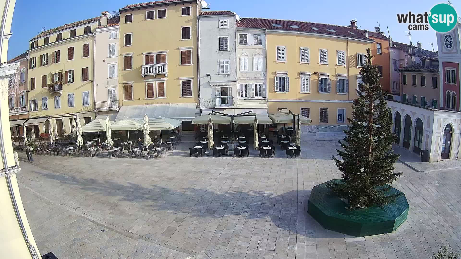 Webcam Rovinj Zentrum – Hauptplatz in Echtzeit