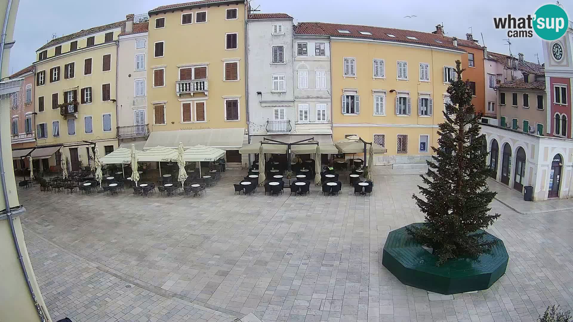 Webcam Rovinj Zentrum – Hauptplatz in Echtzeit