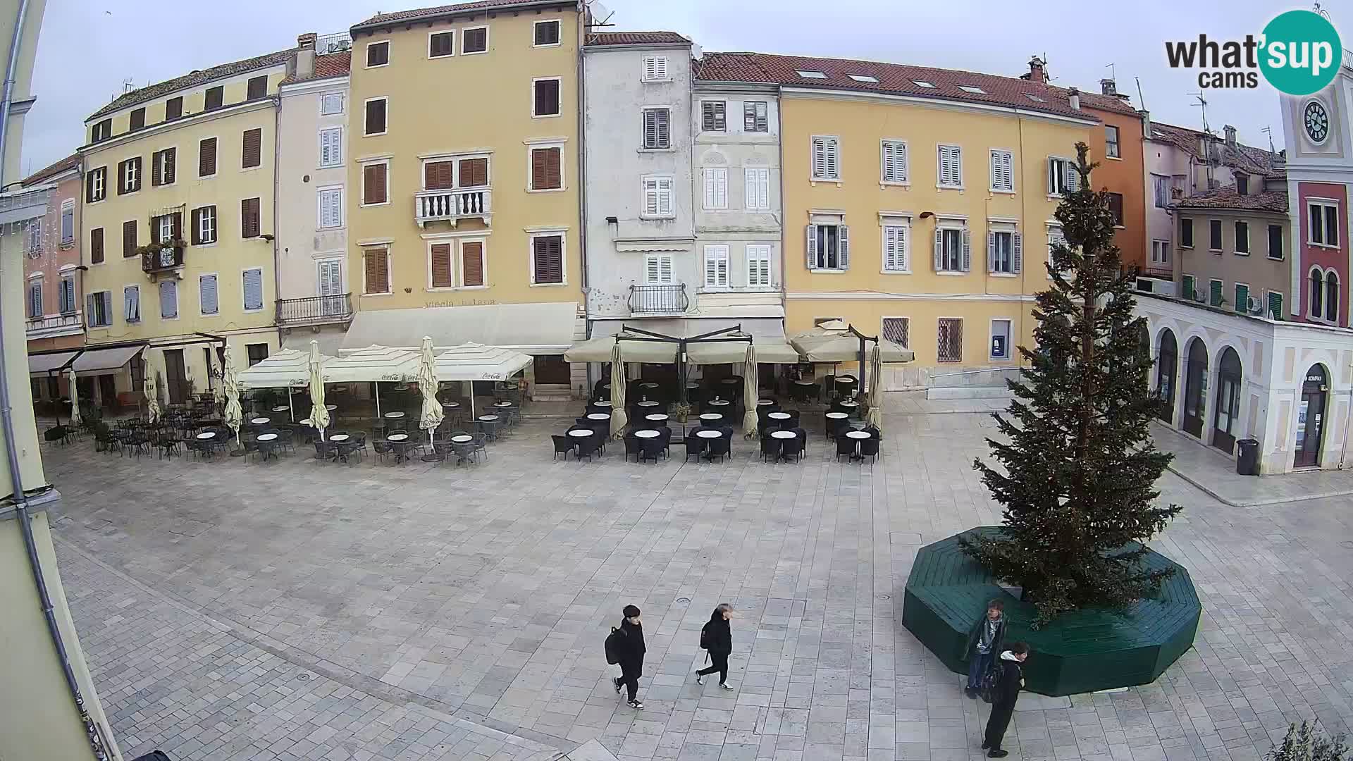 Webcam Rovinj Zentrum – Hauptplatz in Echtzeit