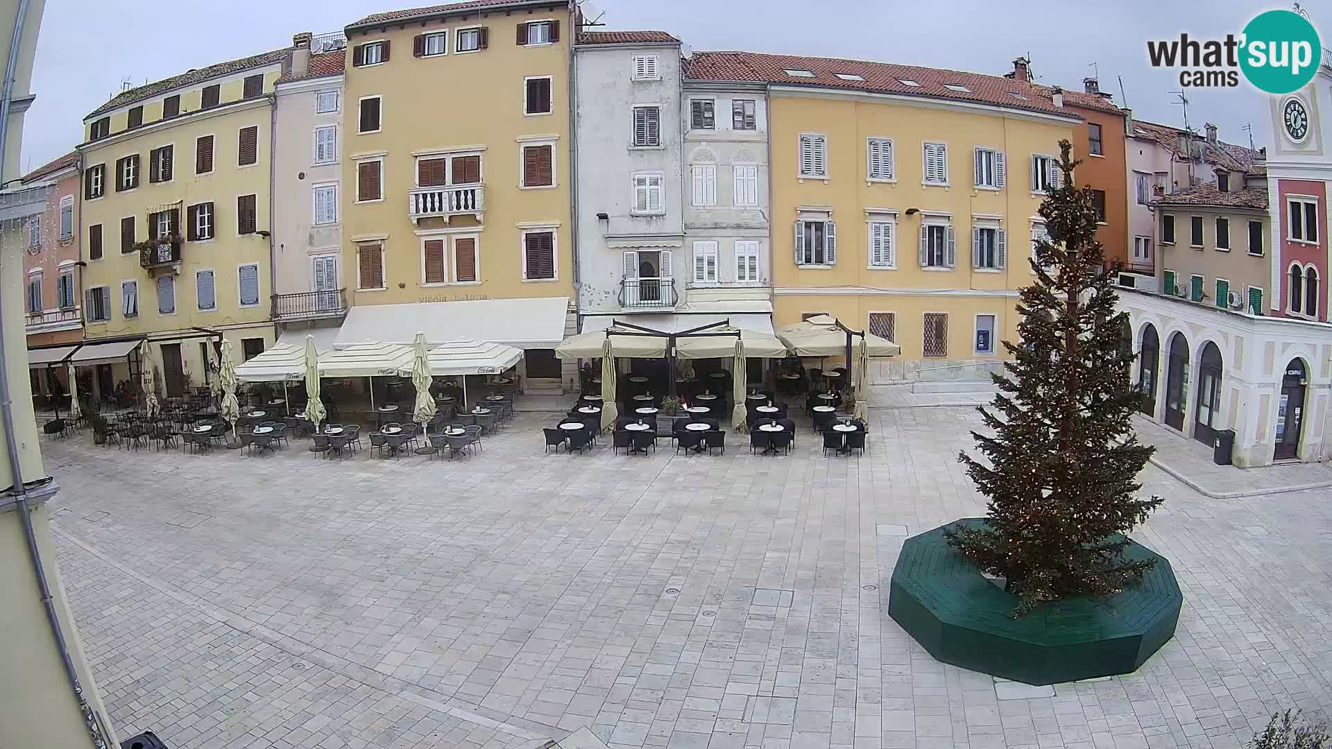 Webcam Rovinj Zentrum – Hauptplatz in Echtzeit