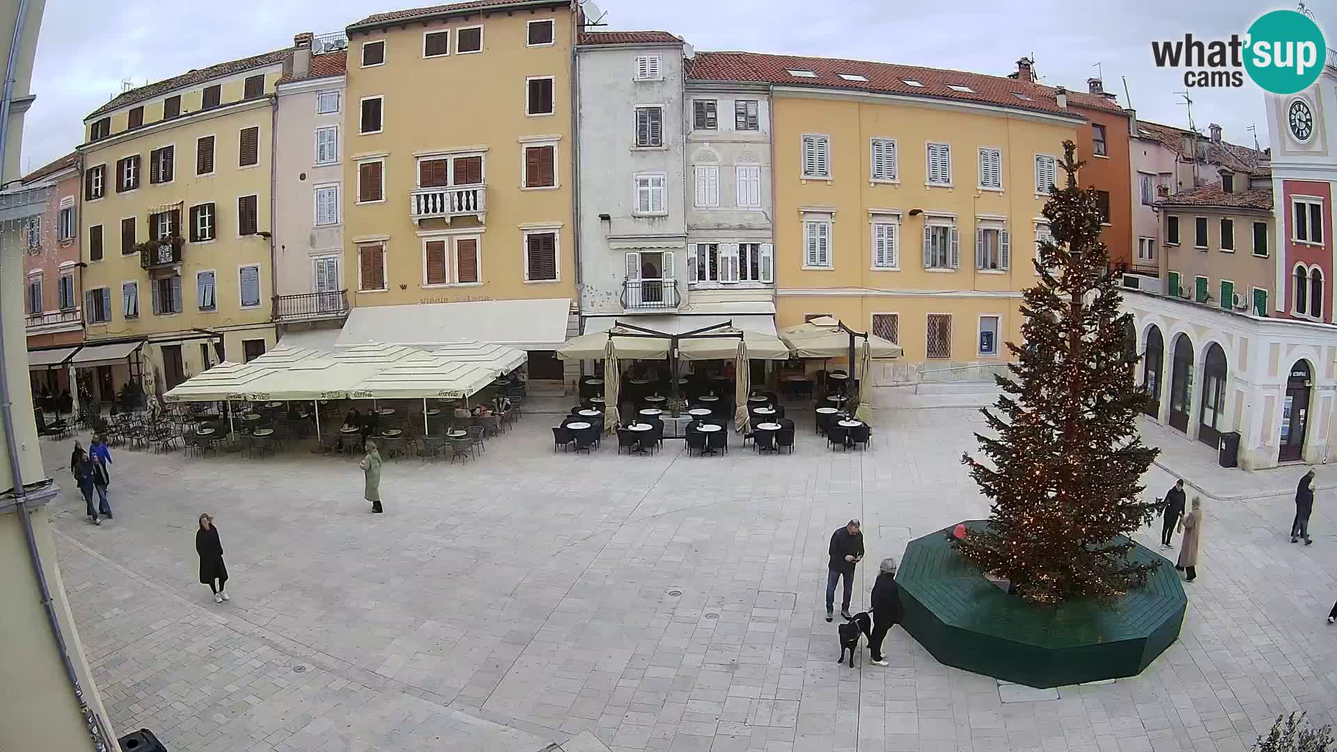 Webcam Rovinj Zentrum – Hauptplatz in Echtzeit