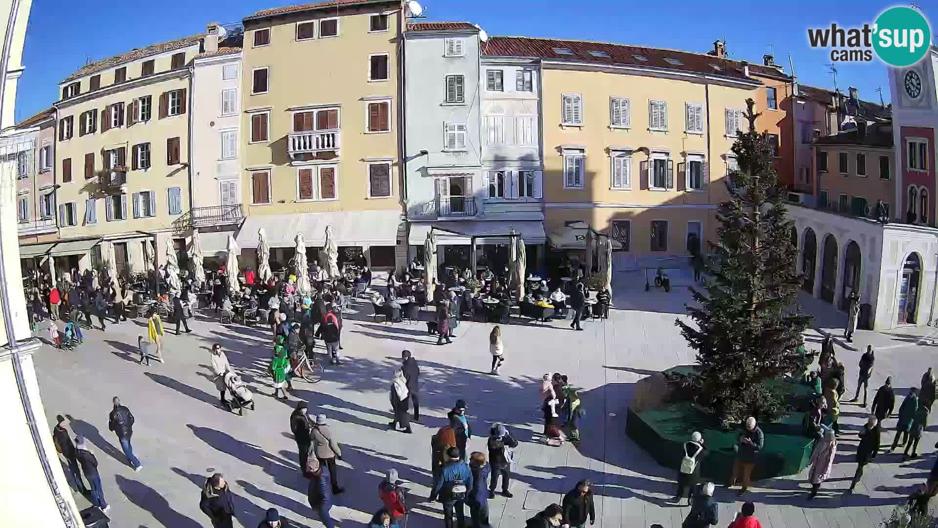 Webcam Rovinj Zentrum – Hauptplatz in Echtzeit