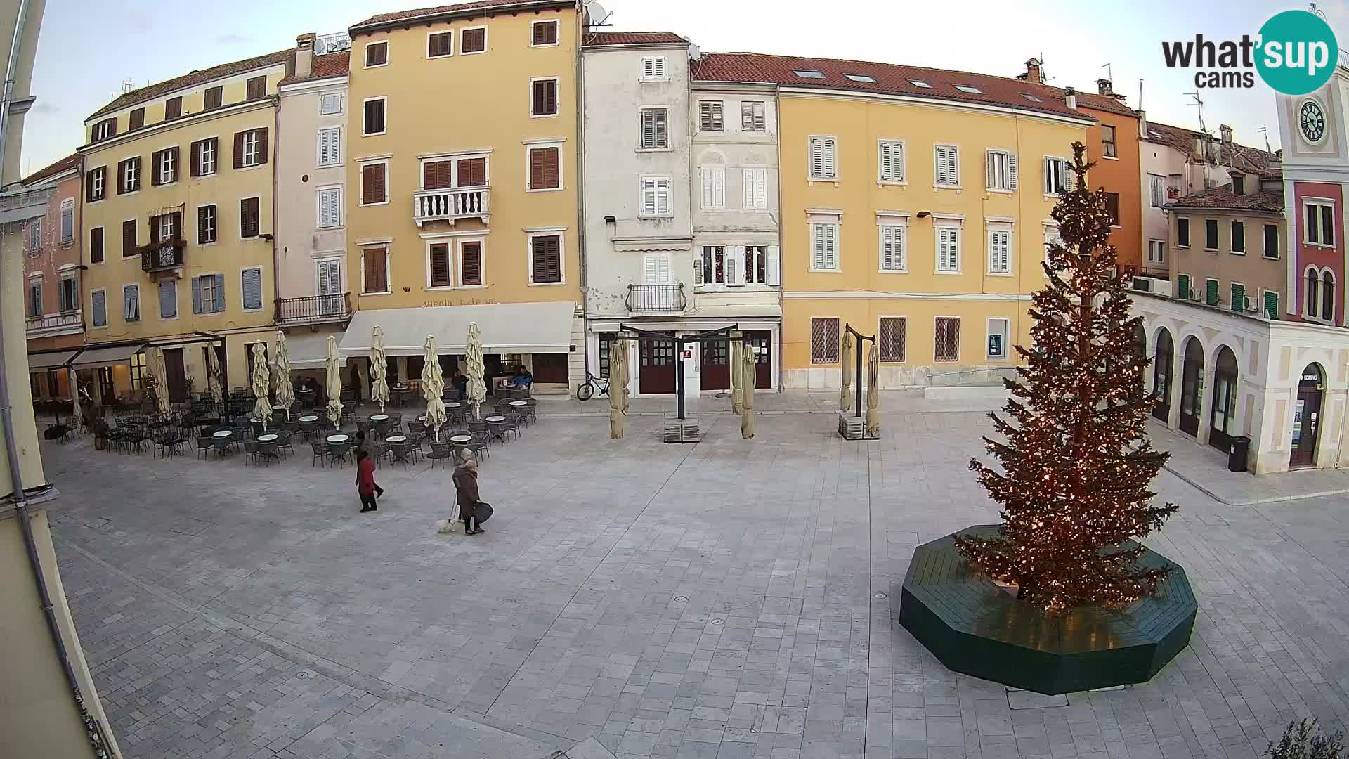 Webcam Rovinj Zentrum – Hauptplatz in Echtzeit