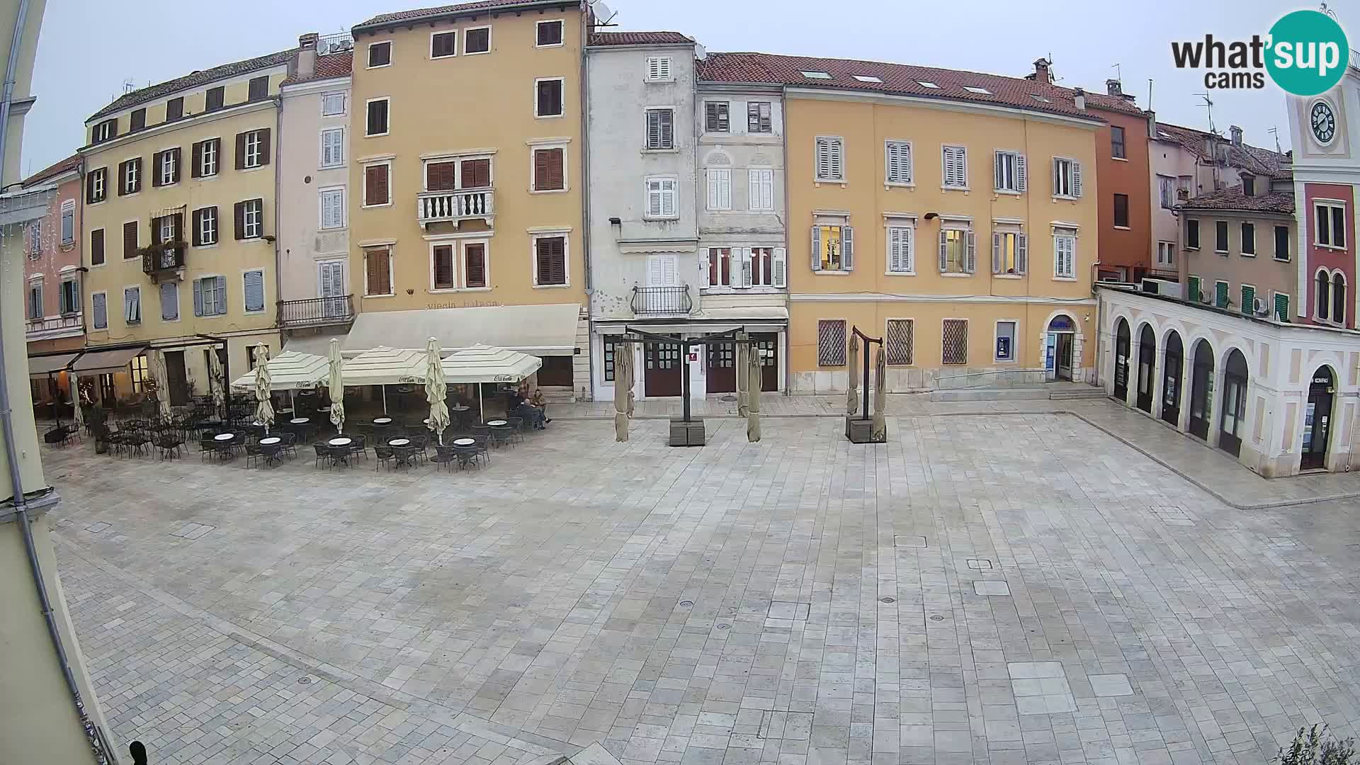 Webcam Rovinj Zentrum – Hauptplatz in Echtzeit