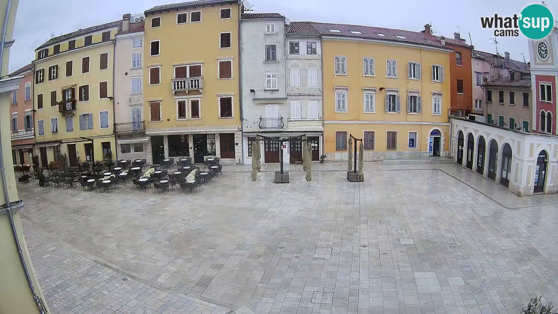 Webcam Rovinj Zentrum – Hauptplatz in Echtzeit