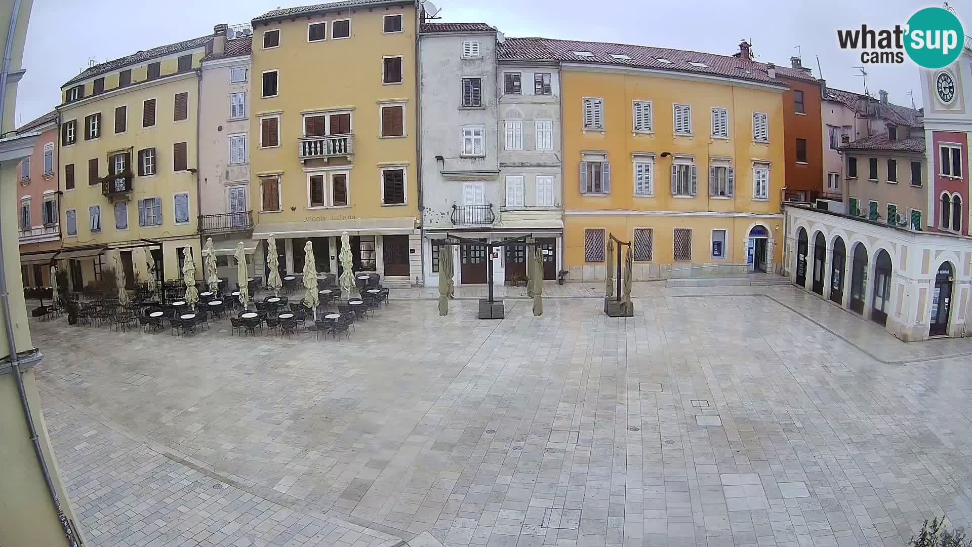 Webcam Rovinj Zentrum – Hauptplatz in Echtzeit