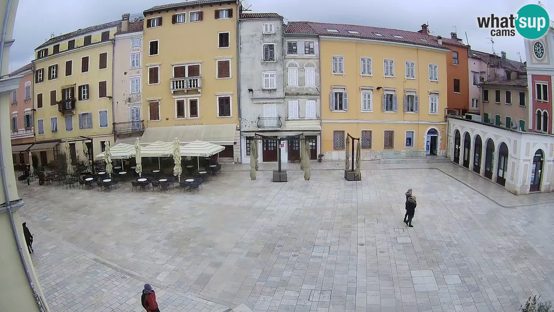 Webcam Rovinj Zentrum – Hauptplatz in Echtzeit