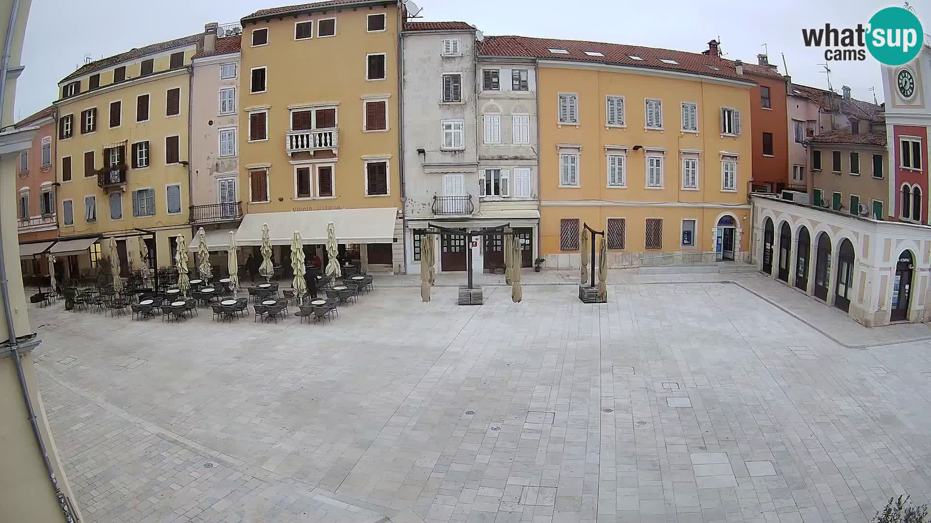 Webcam Rovinj Zentrum – Hauptplatz in Echtzeit