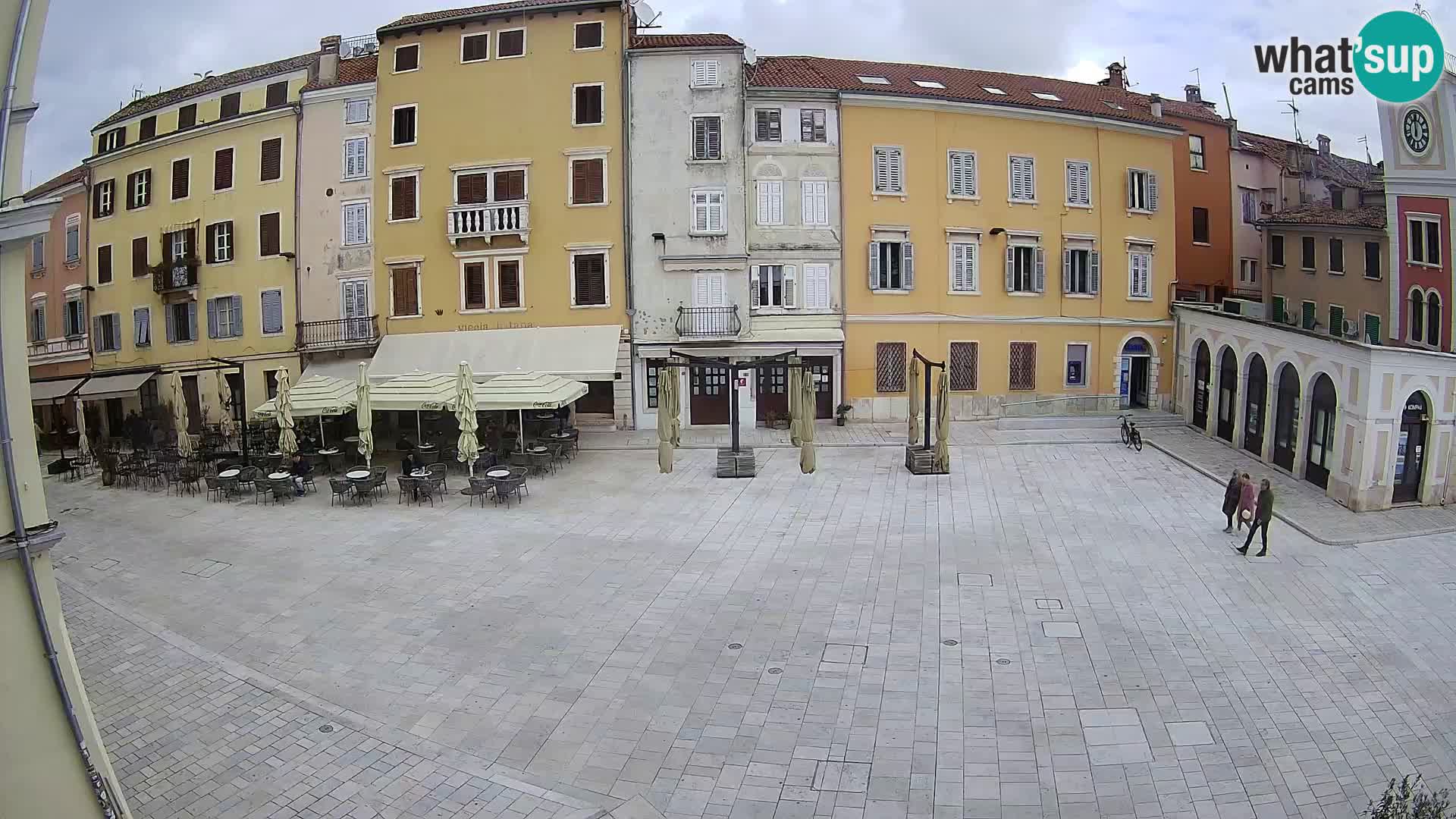 Webcam Rovinj Zentrum – Hauptplatz in Echtzeit