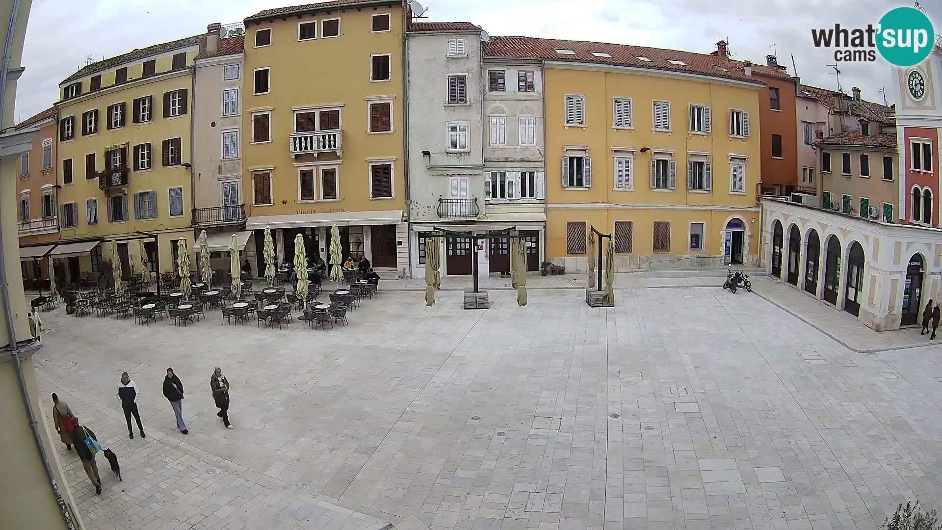 Webcam Rovinj Zentrum – Hauptplatz in Echtzeit