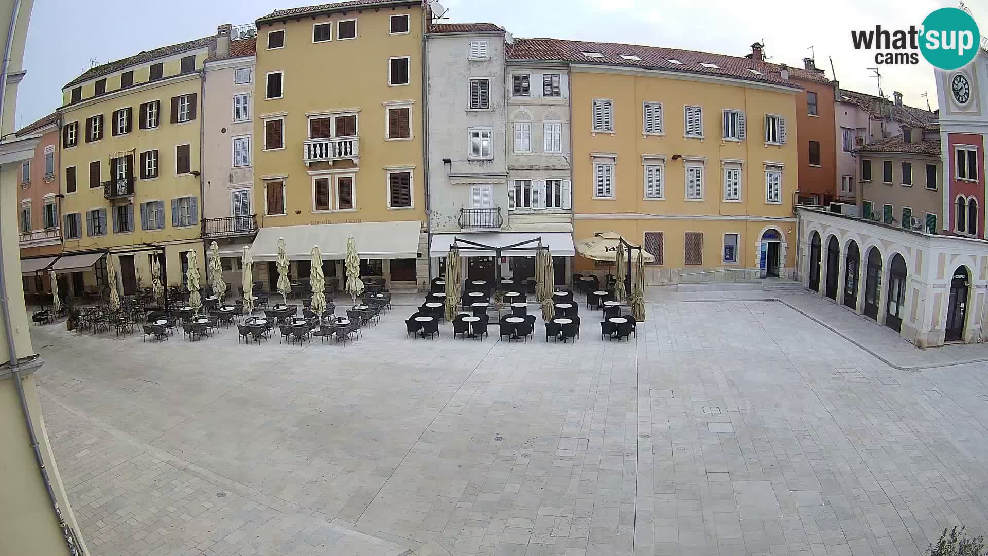 Webcam Rovinj Zentrum – Hauptplatz in Echtzeit