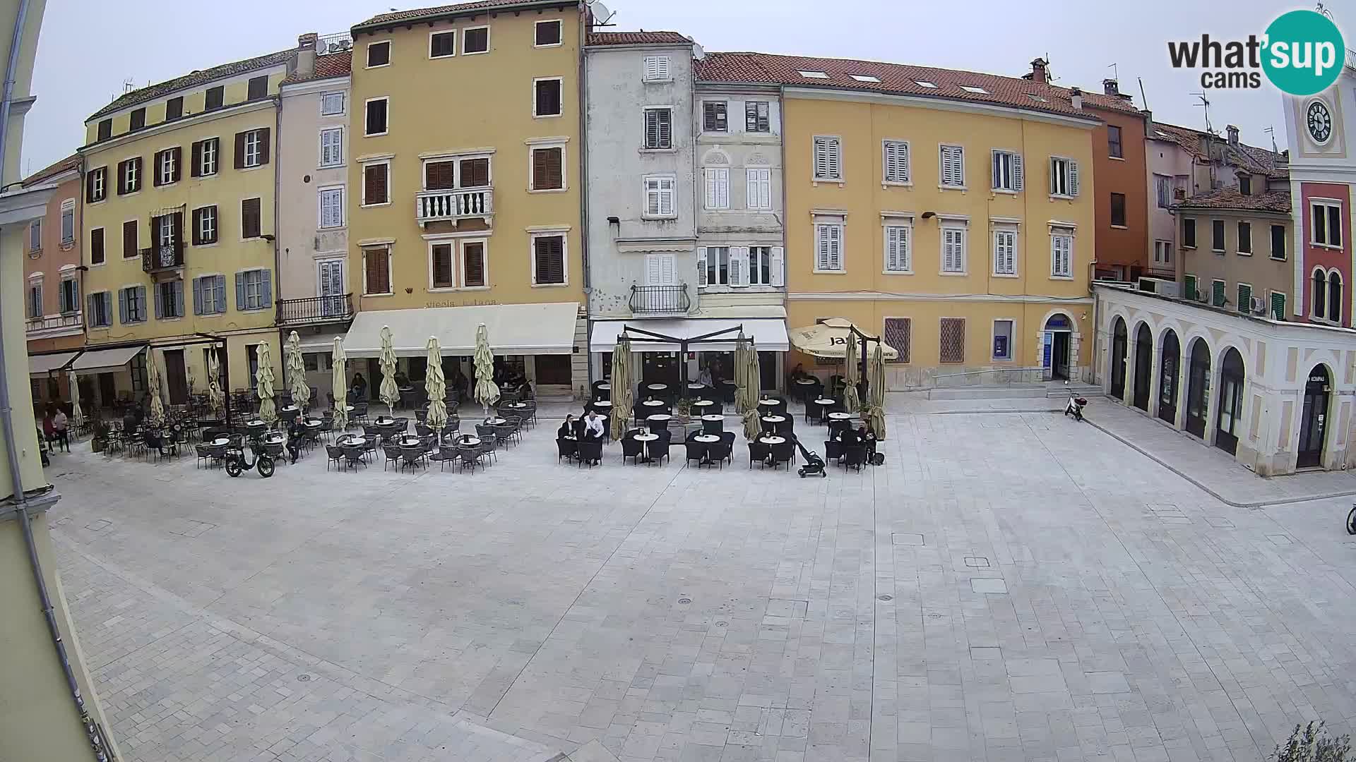 Webcam Rovinj Zentrum – Hauptplatz in Echtzeit
