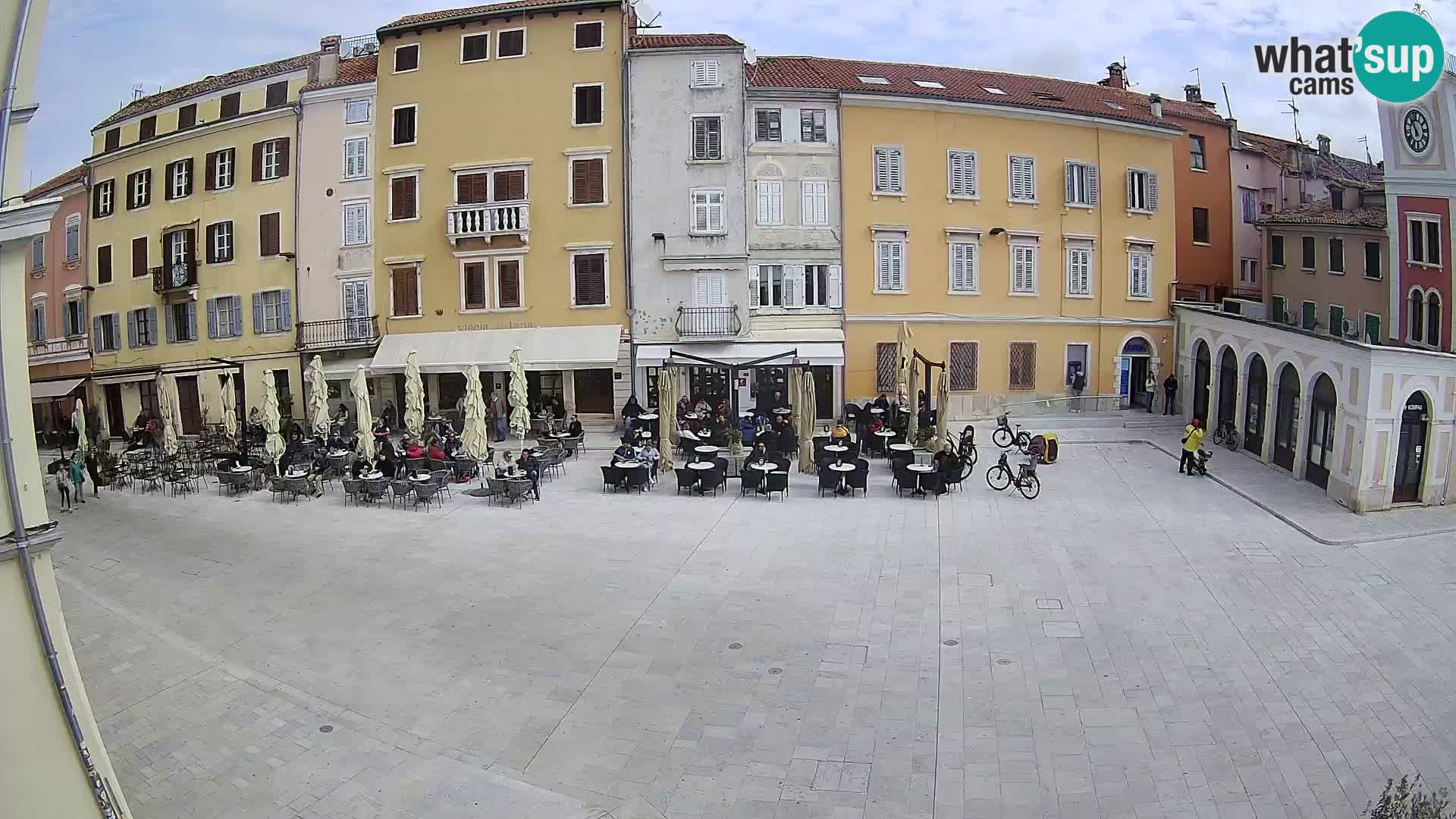 Webcam Rovinj Zentrum – Hauptplatz in Echtzeit