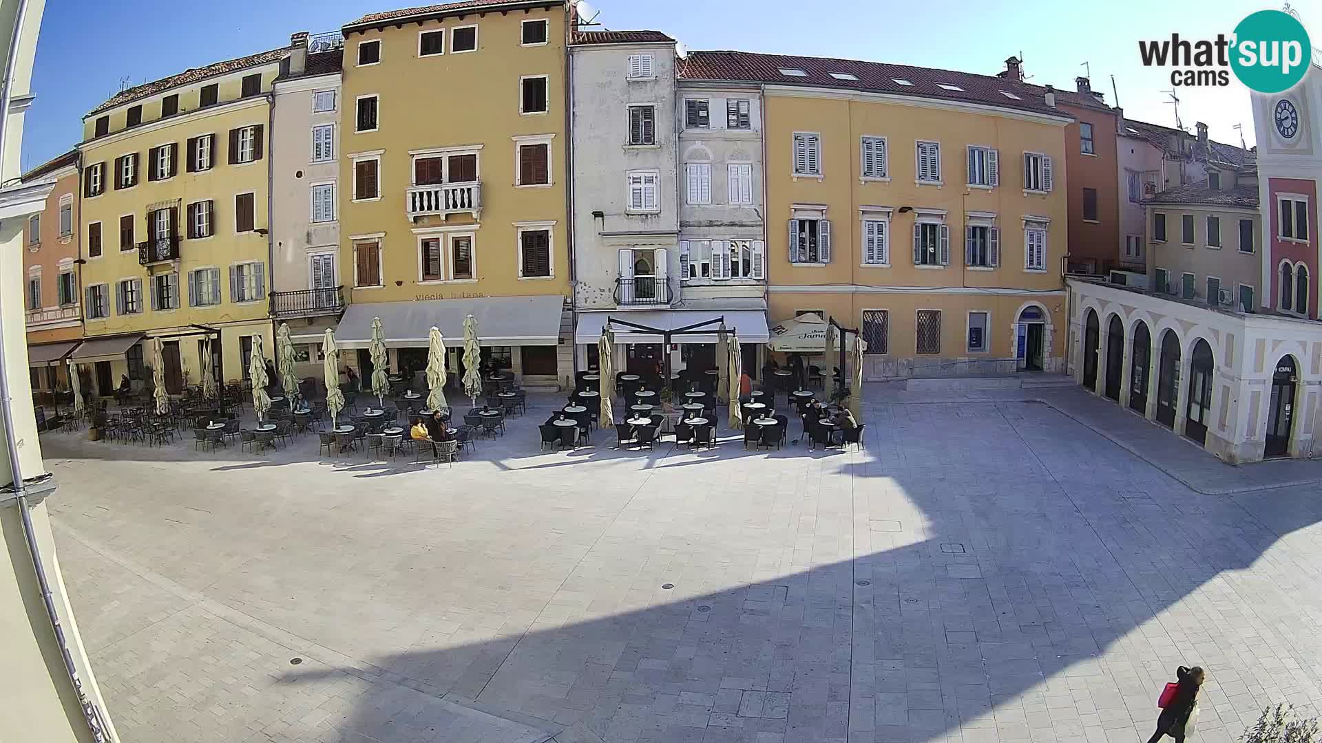 Webcam Rovinj Zentrum – Hauptplatz in Echtzeit