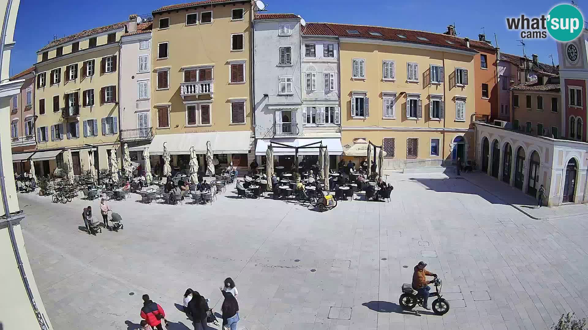 Webcam Rovinj Zentrum – Hauptplatz in Echtzeit