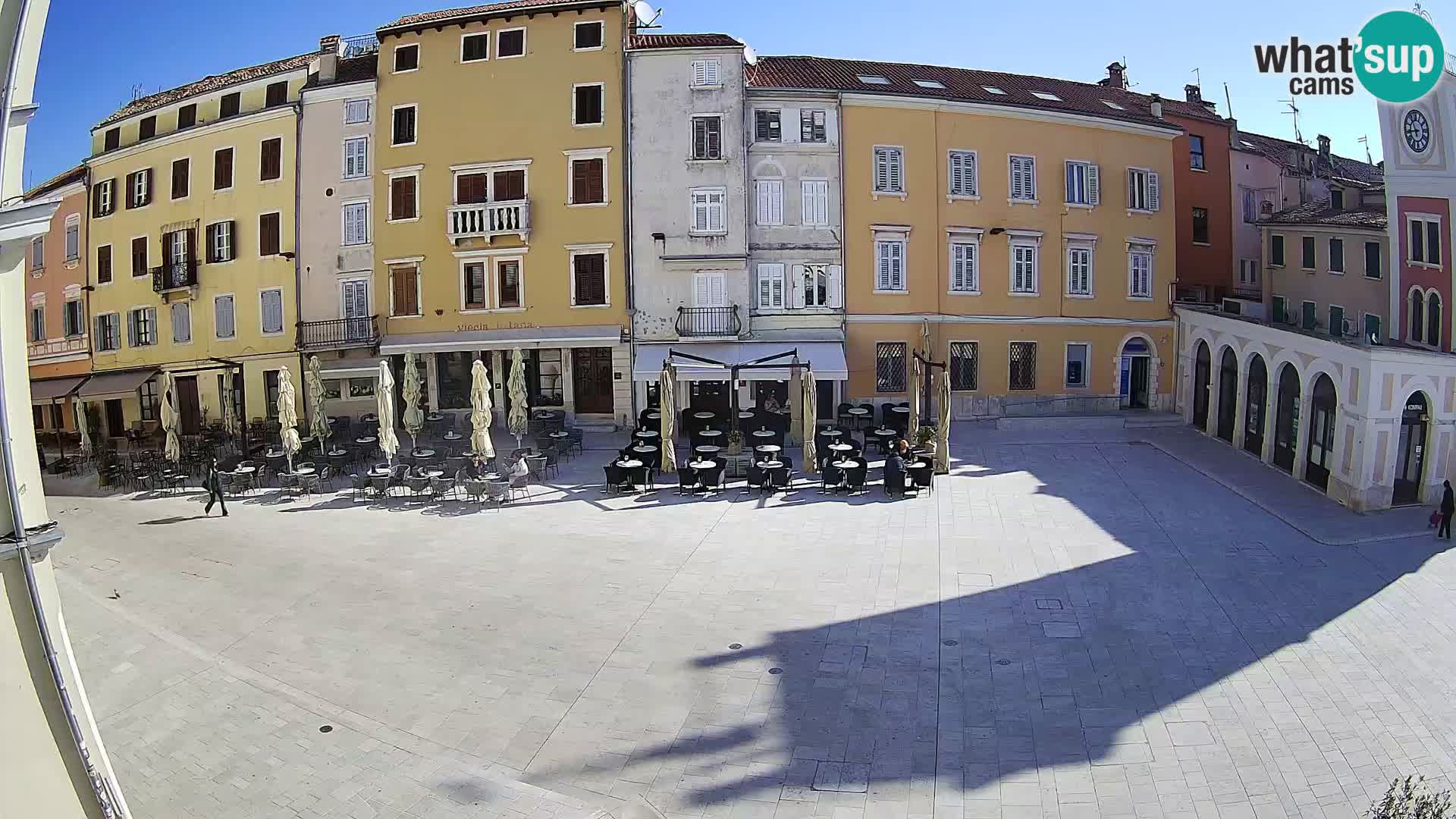 Webcam Rovinj Zentrum – Hauptplatz in Echtzeit